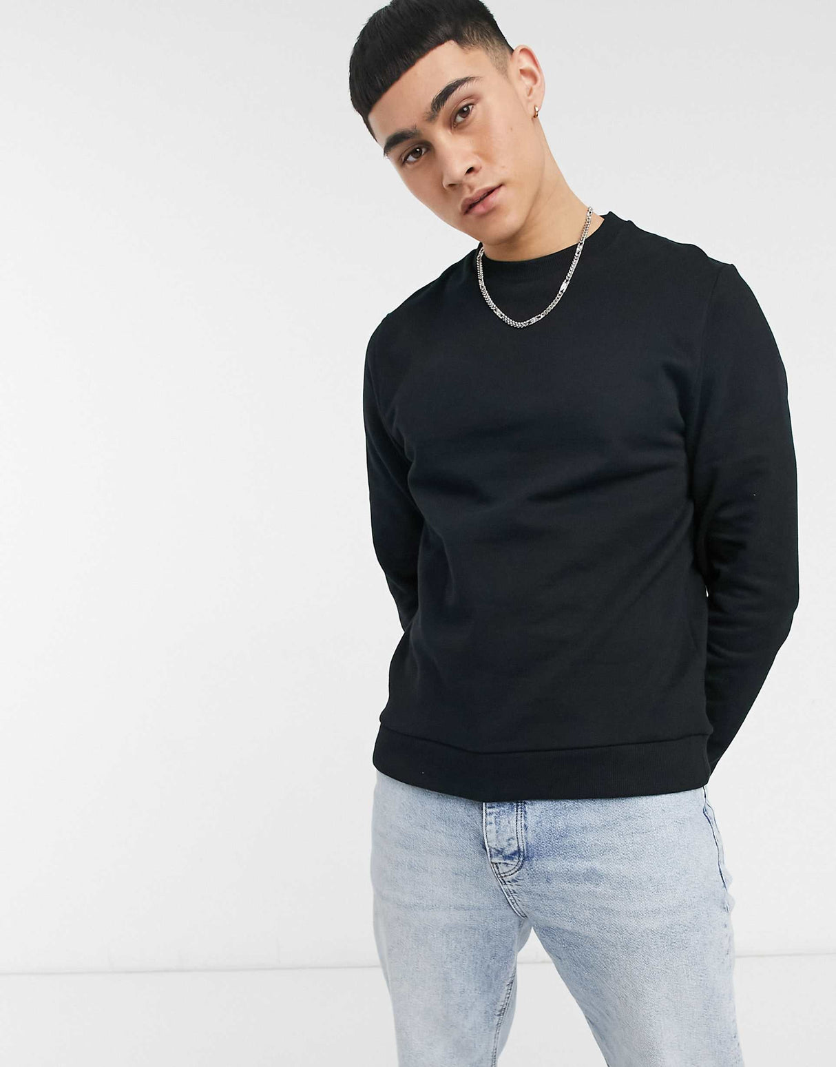 Asos Design Sweatshirt In Black