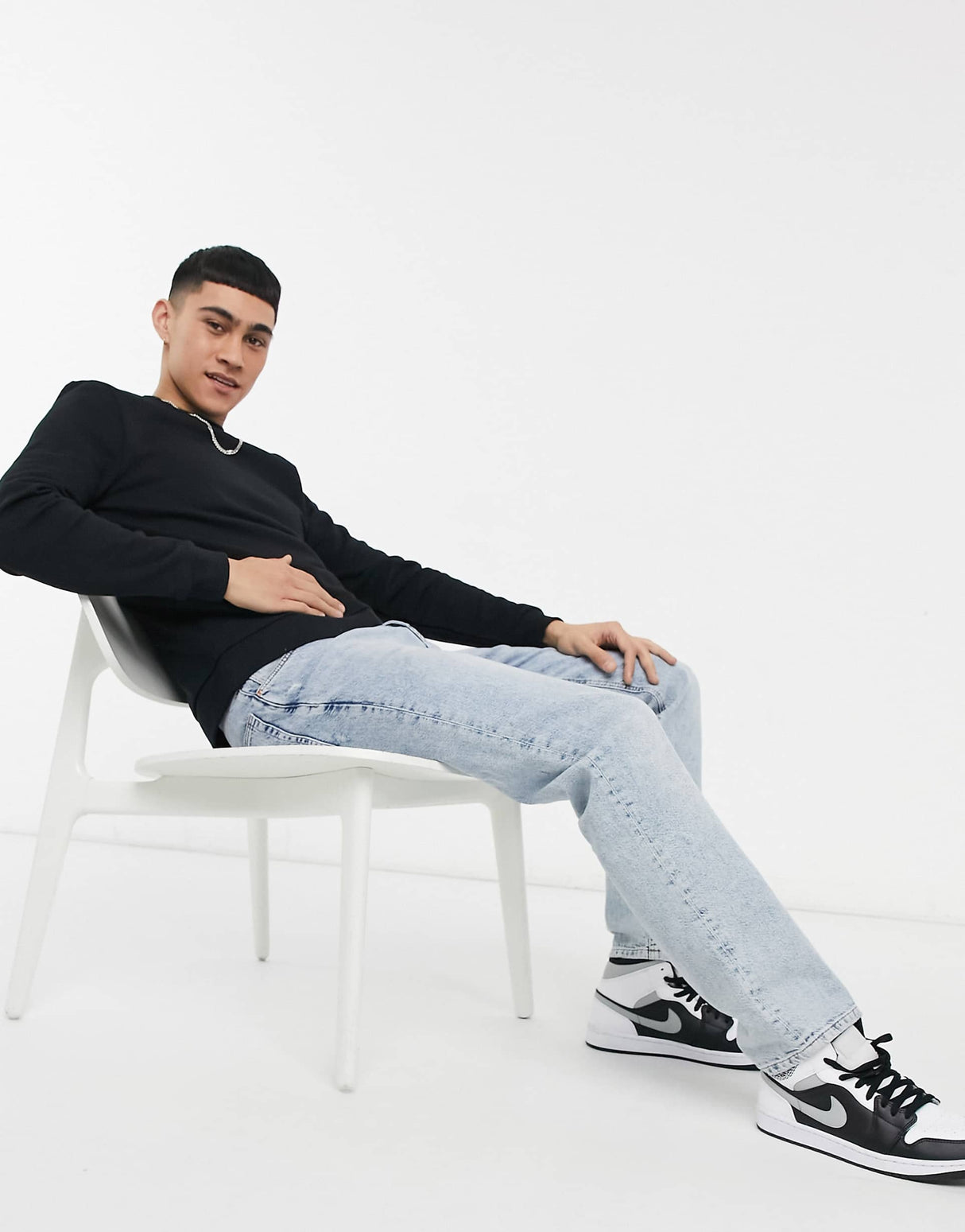 Asos Design Sweatshirt In Black