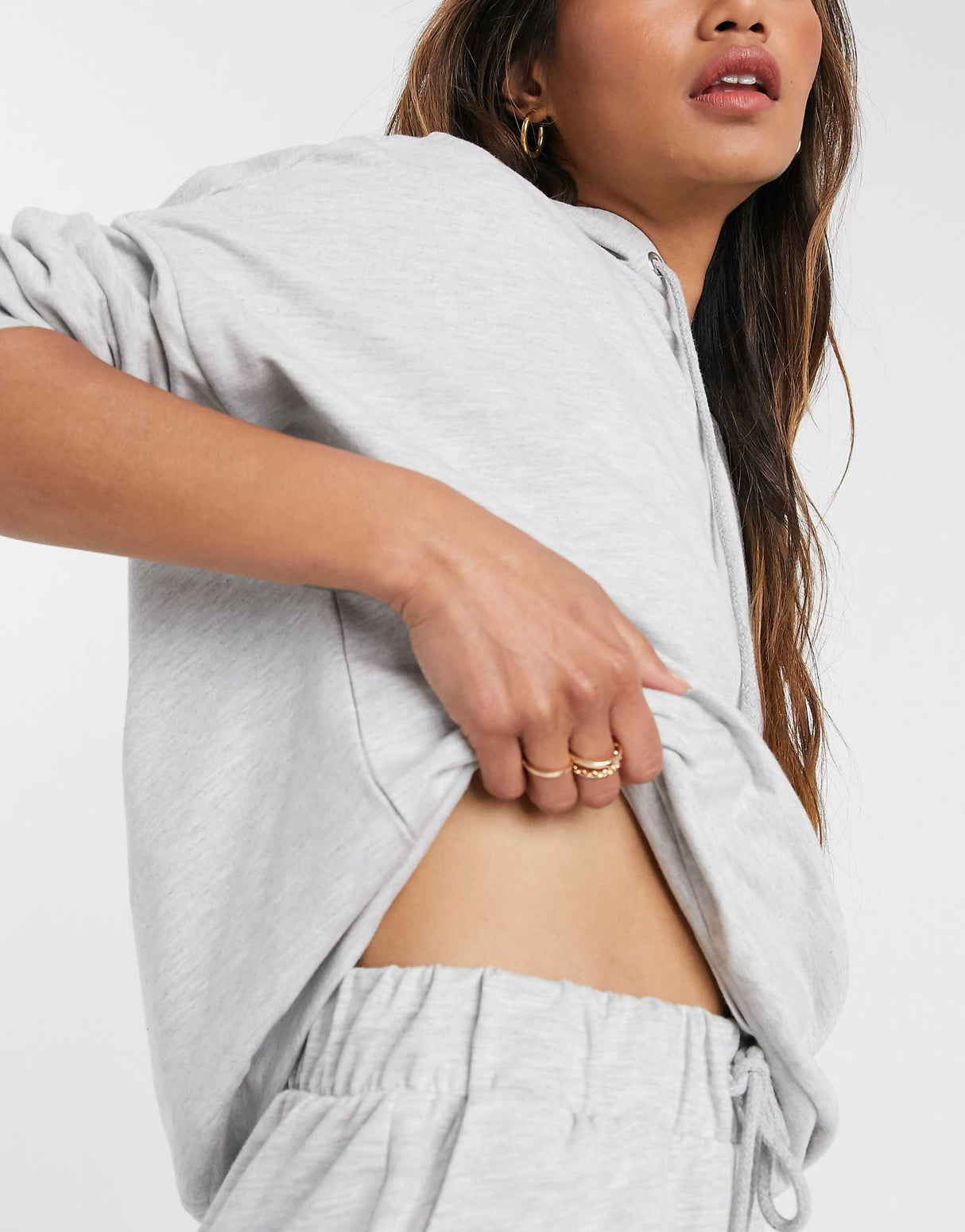 Asos Design Tracksuit Hoodie / Slim Jogger With Tie