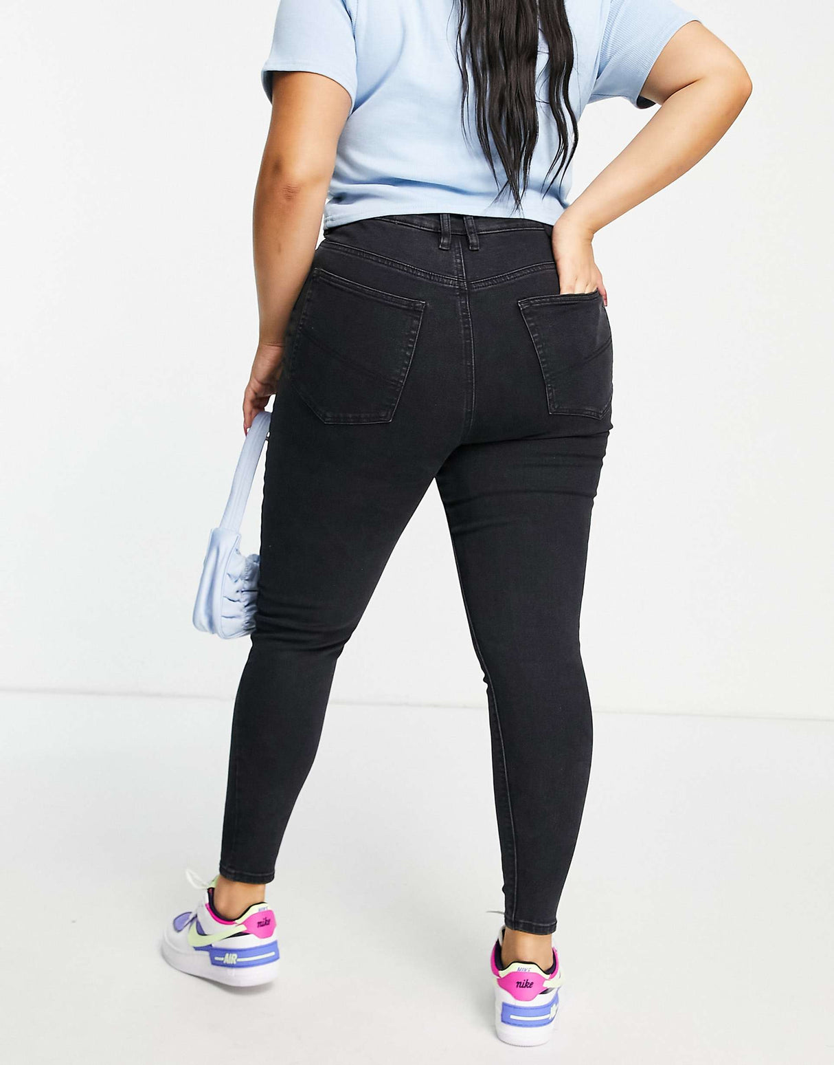Collusion Plus X001 Highwaisted Skinny Jean In Black