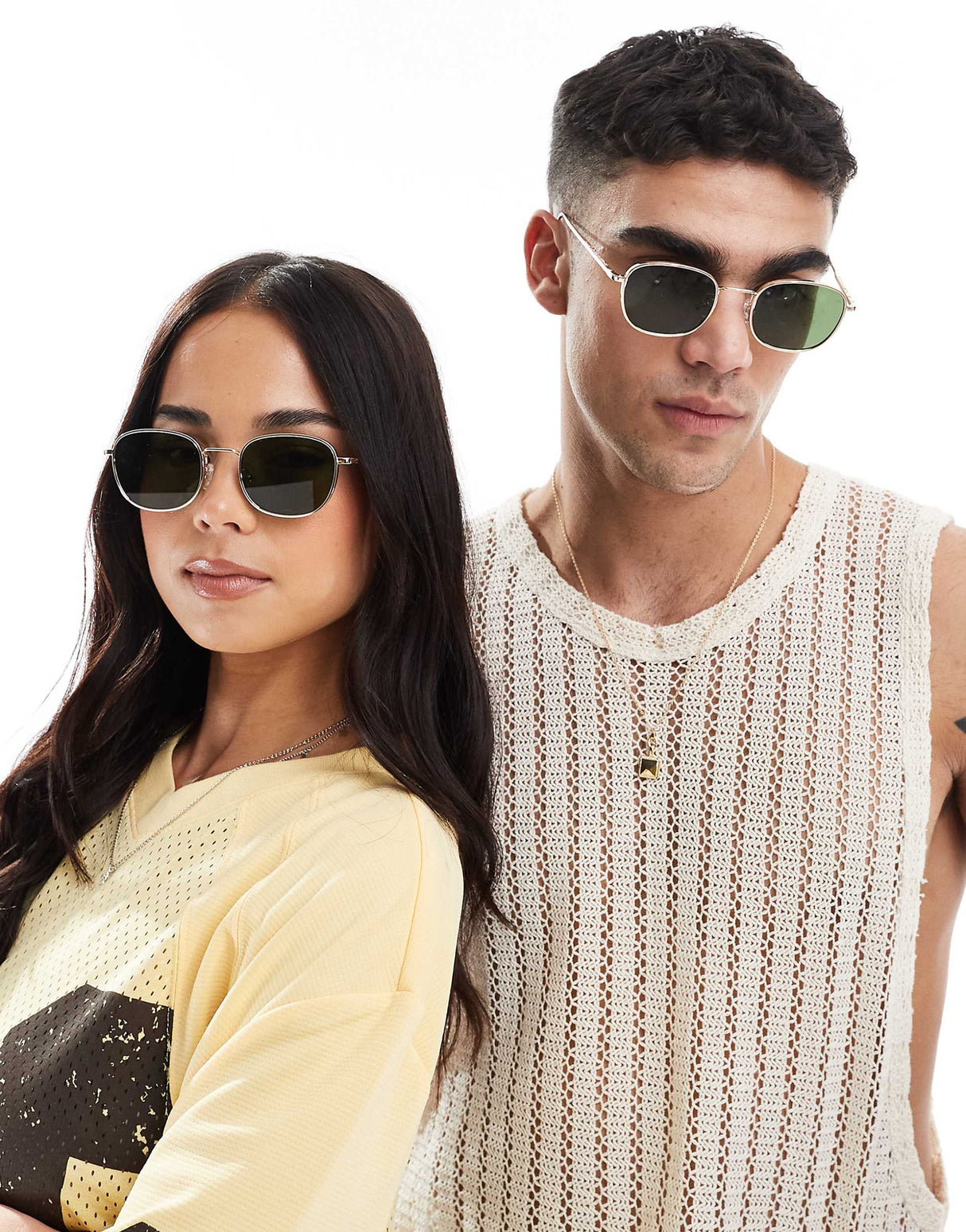 A.Kjaerbede Round Sunglasses In Gold