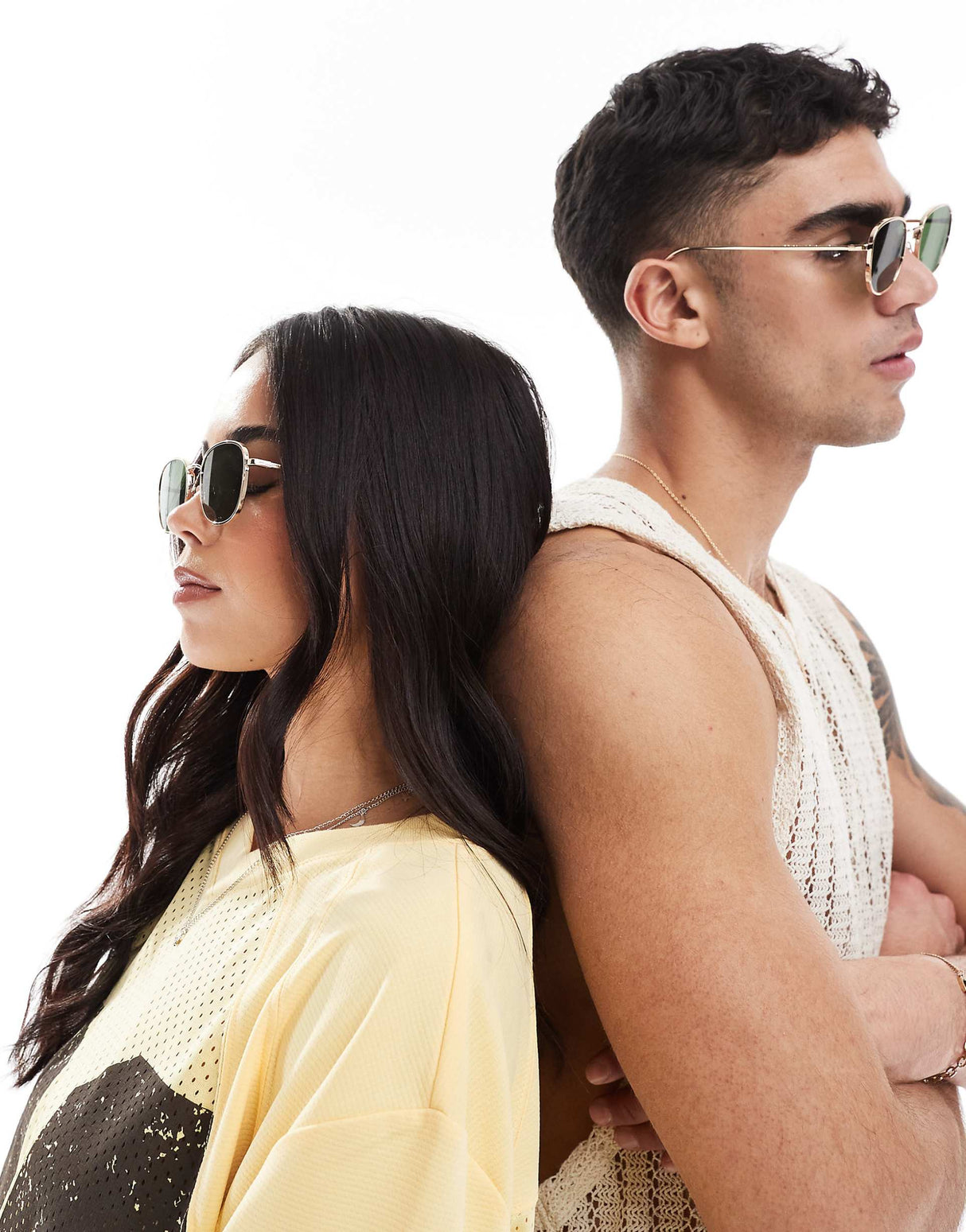A.Kjaerbede Round Sunglasses In Gold