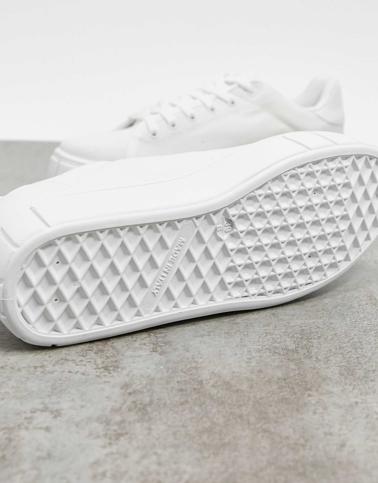 Asos Design Drummer Chunky Lace Up Trainers In White