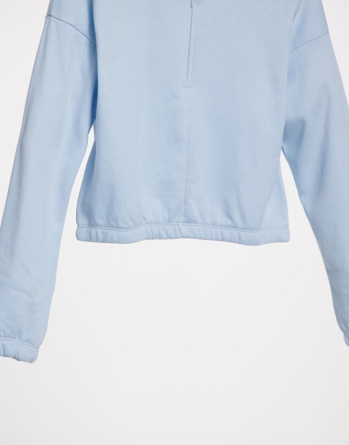 Asos Design Lounge Co-Ord Cropped Sweat With Zip In Blue