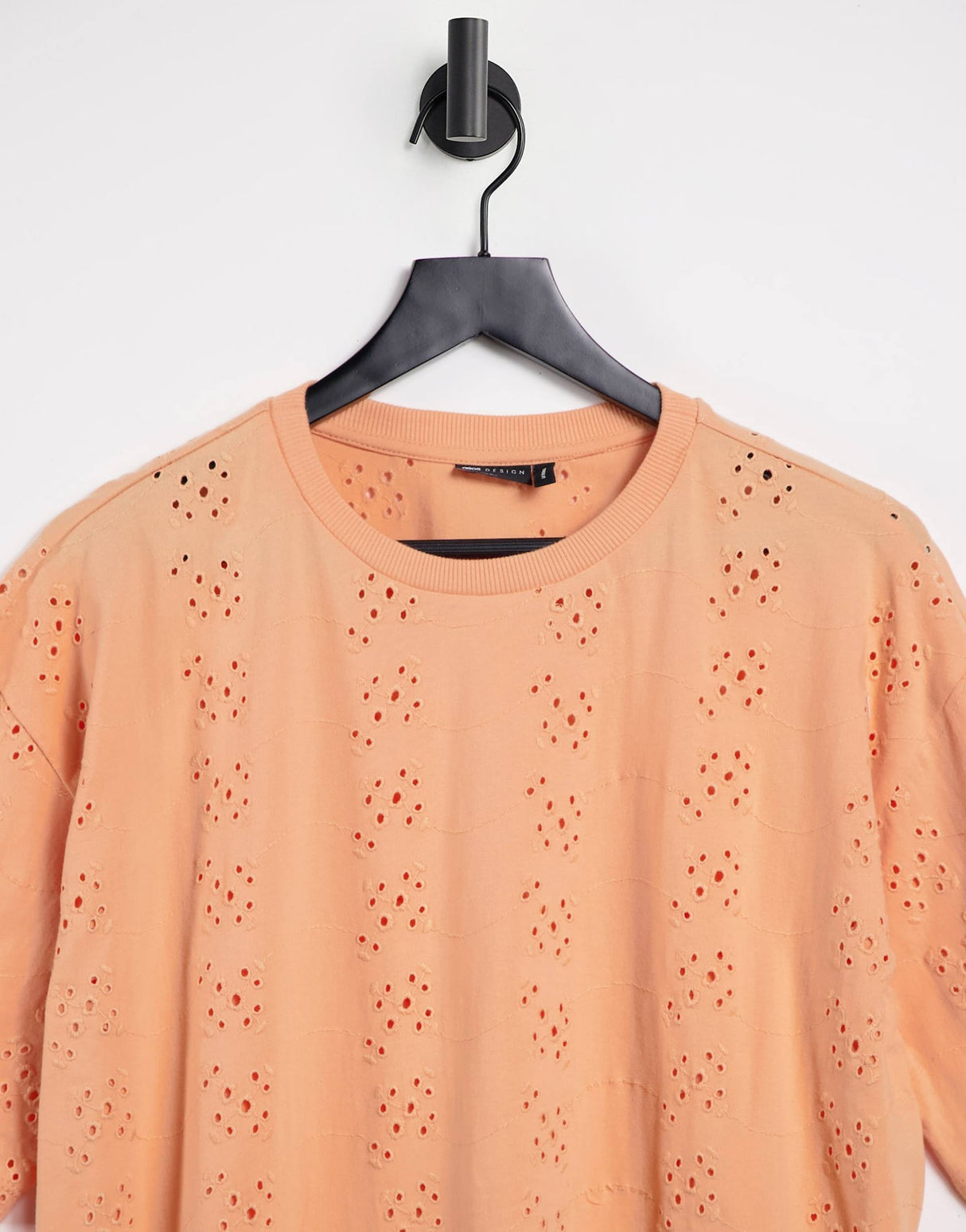 Asos Design Oversized T-Shirt In All Over Broidery