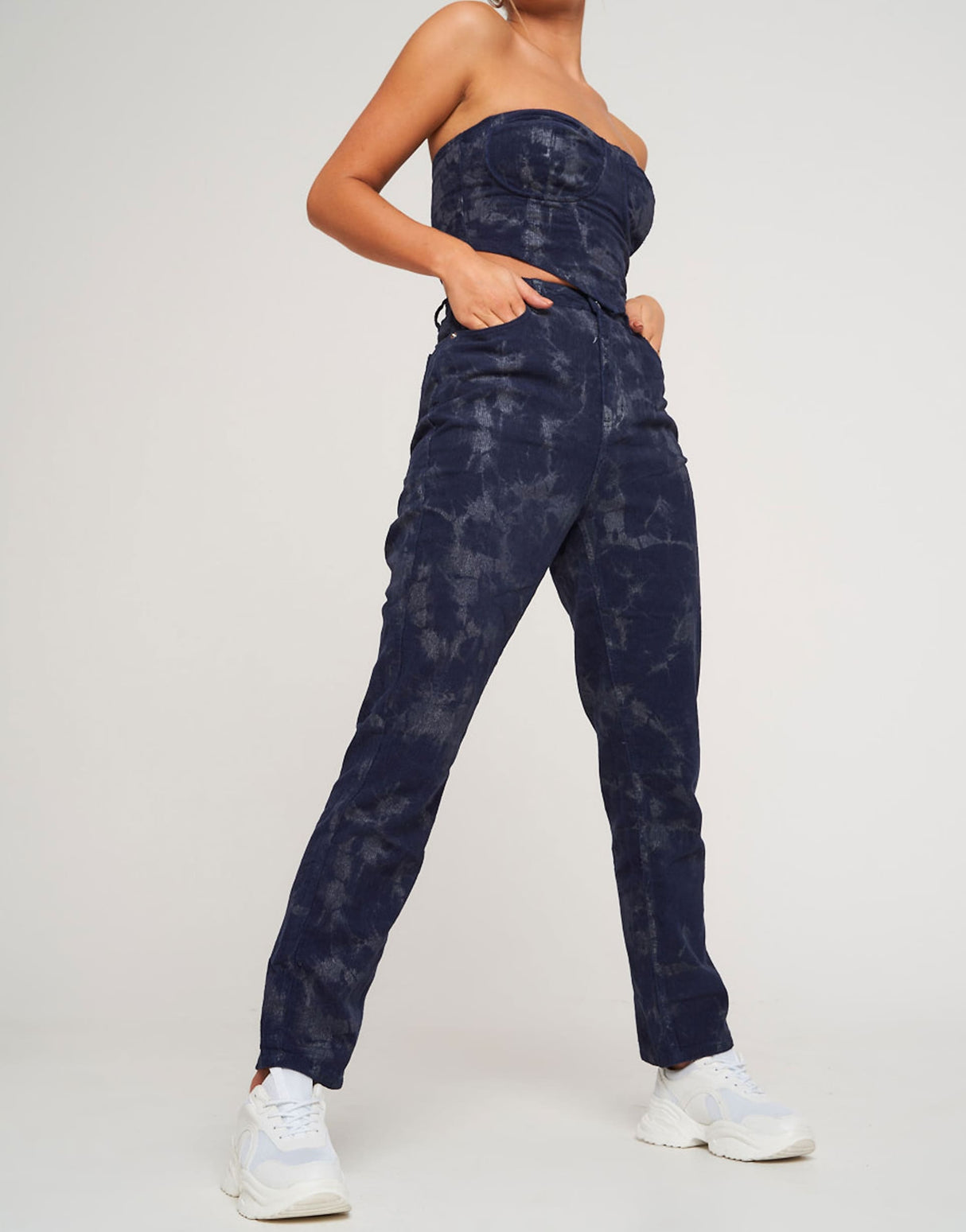 Missguided Co-Ord Wrath Jeans In Tie Dye