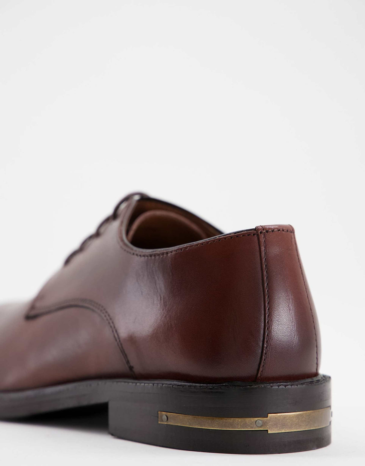 Walk London Oliver Derby Shoes In Tan Leather
