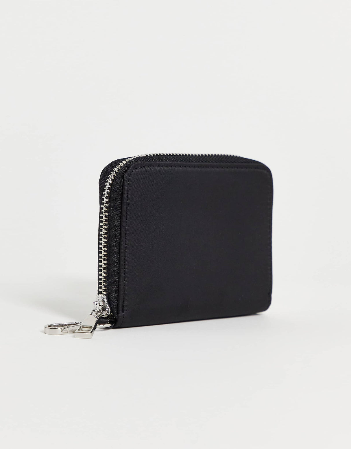 ASOS DESIGN nylon card pouch in black - BLACK - BLACK