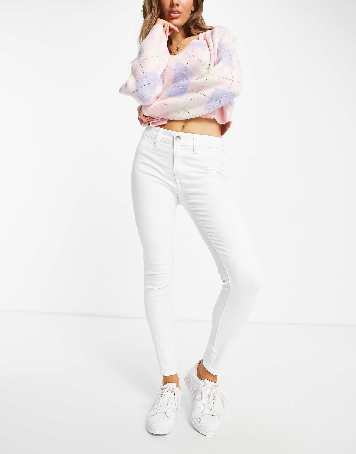 American Eagle Skinny Jeans In White
