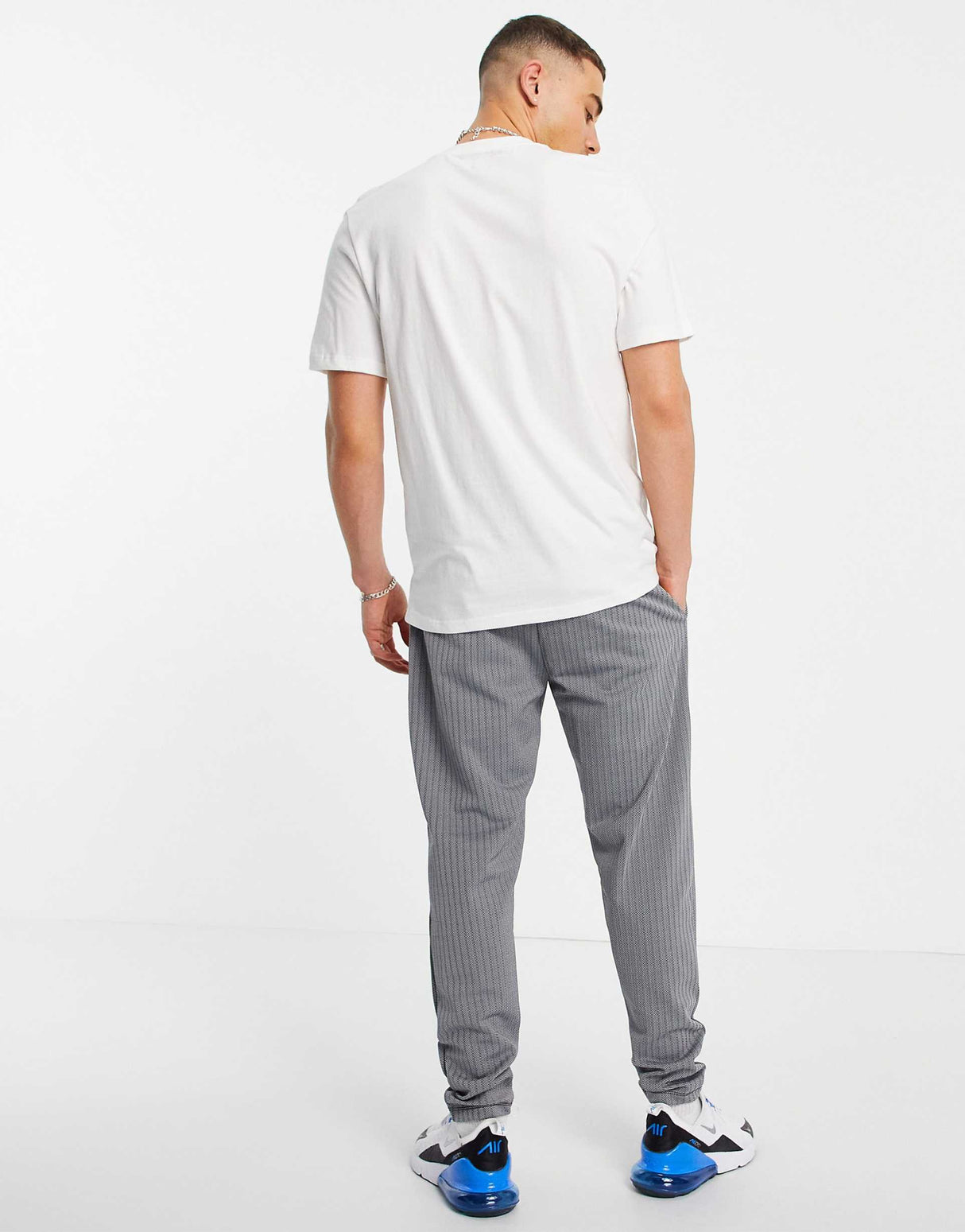 River Island Herringbone Jogger And T-Shirt Set