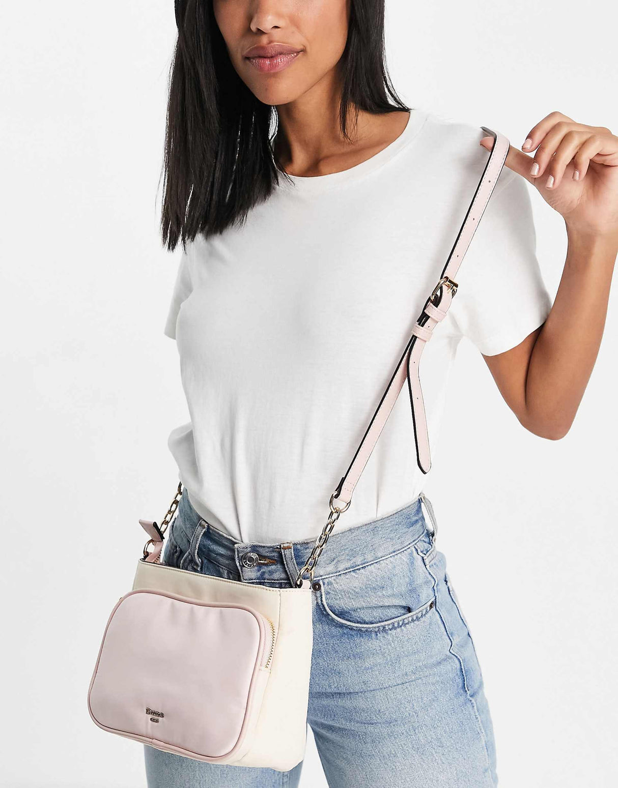Dune Nylon Crossbody Bag In Black