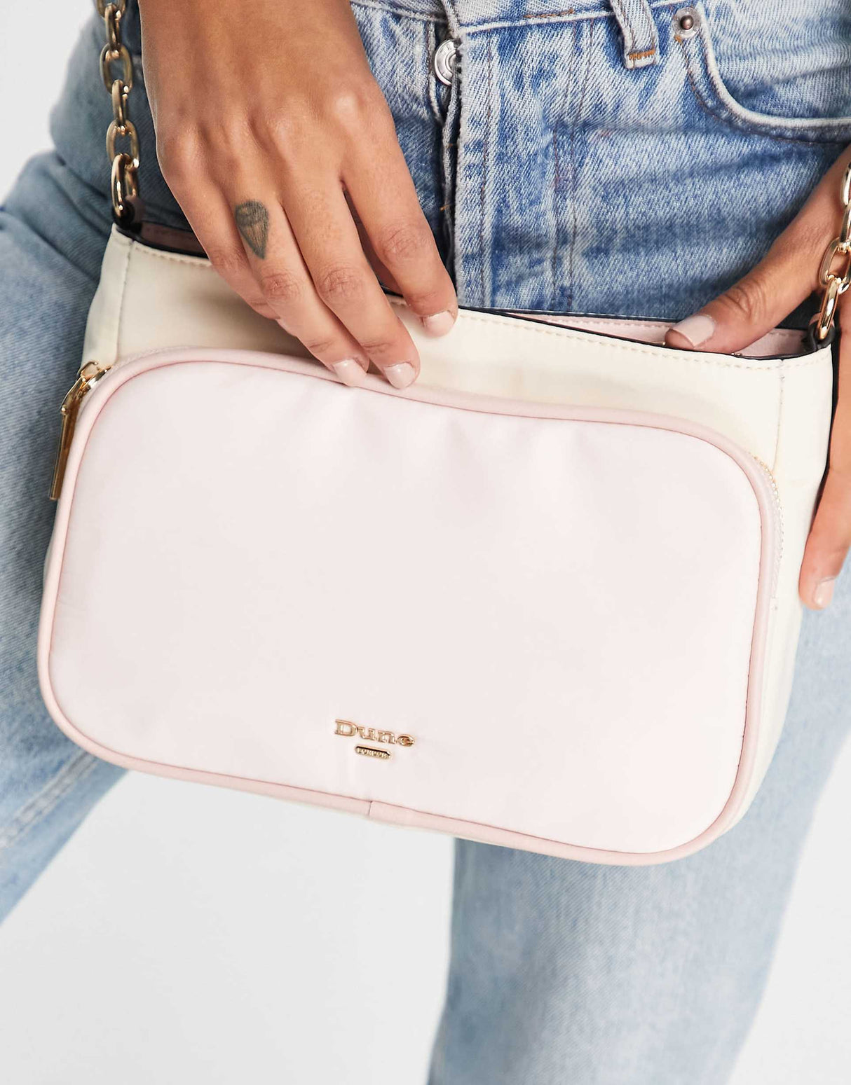 Dune Nylon Crossbody Bag In Black