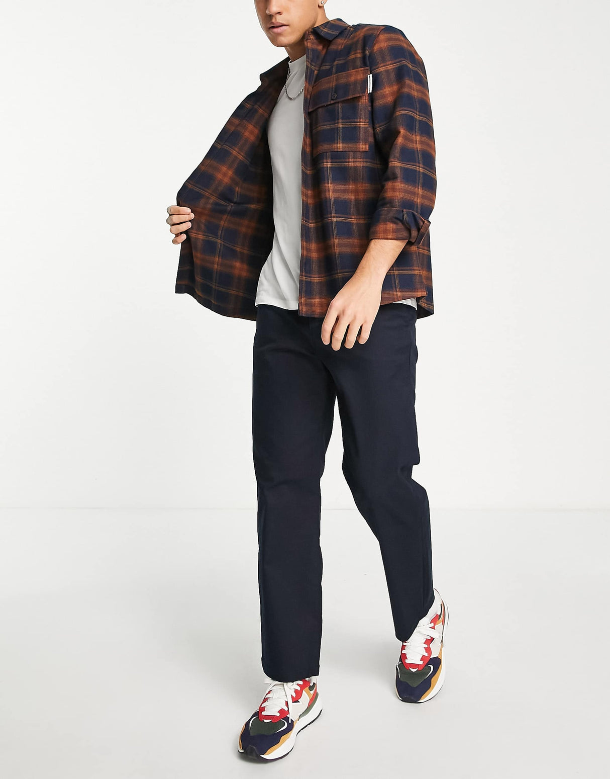 Selected Homme Chino In Loose Fit In Navy