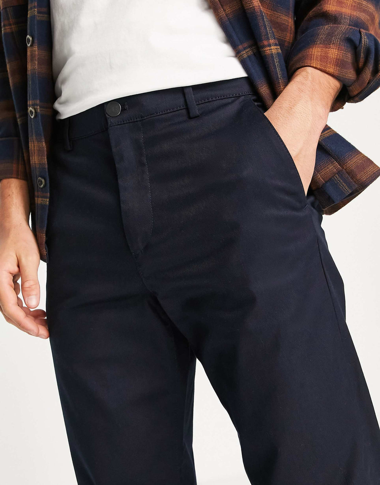 Selected Homme Chino In Loose Fit In Navy