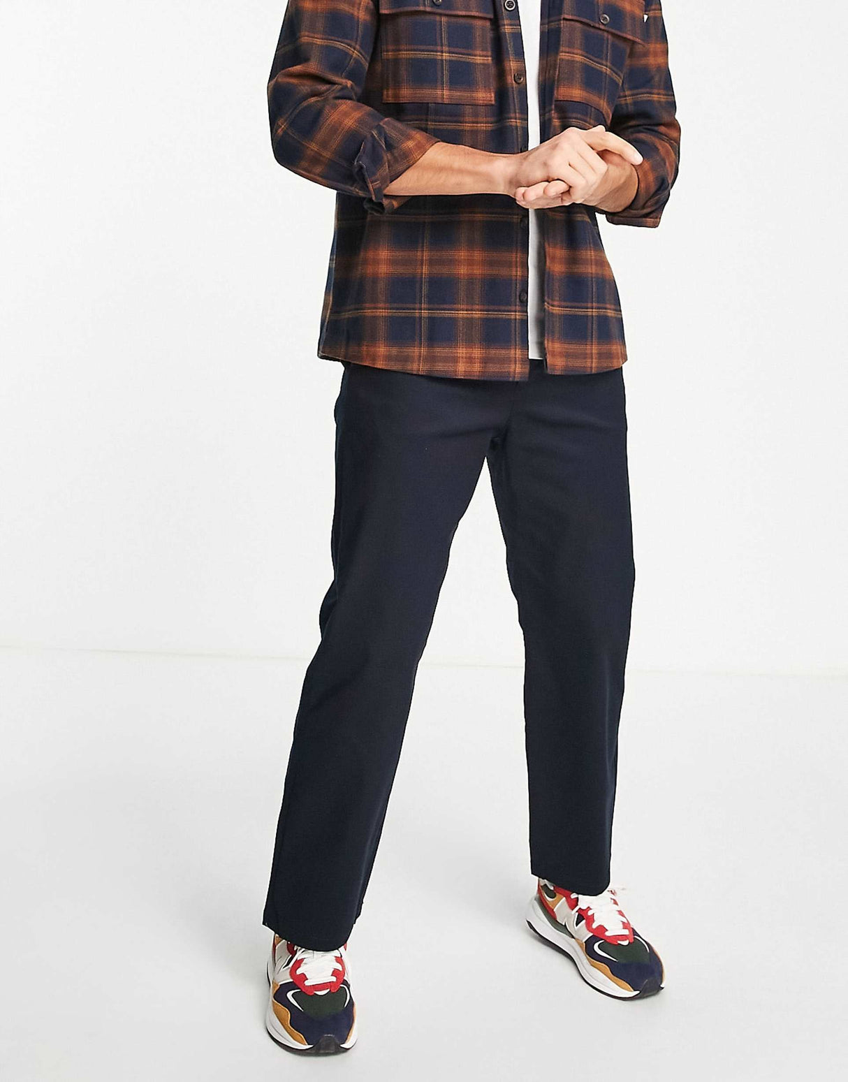 Selected Homme Chino In Loose Fit In Navy
