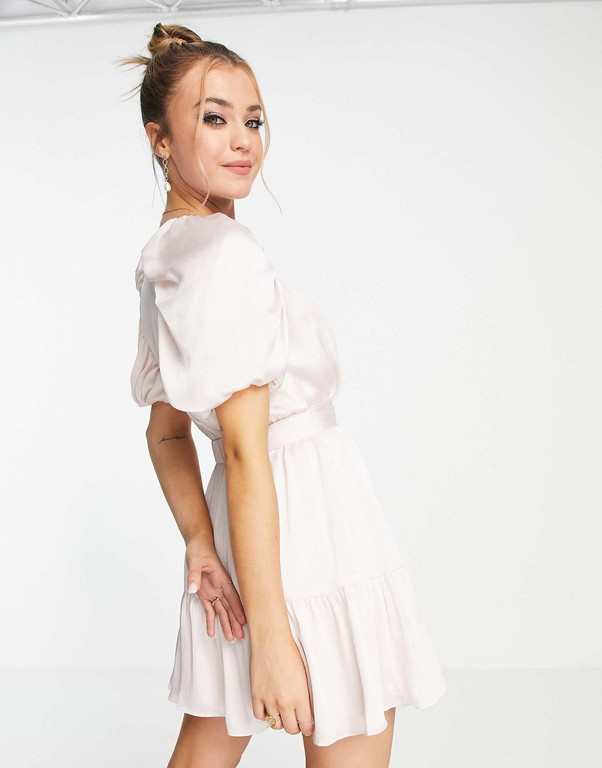 Ted Baker Lloueese Puff Sleeve Mini Dress