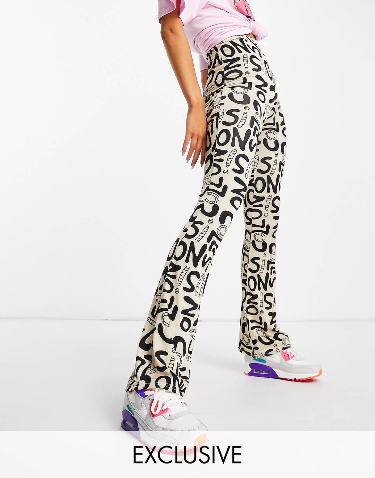 Collusion Printed Flare Co-Ord