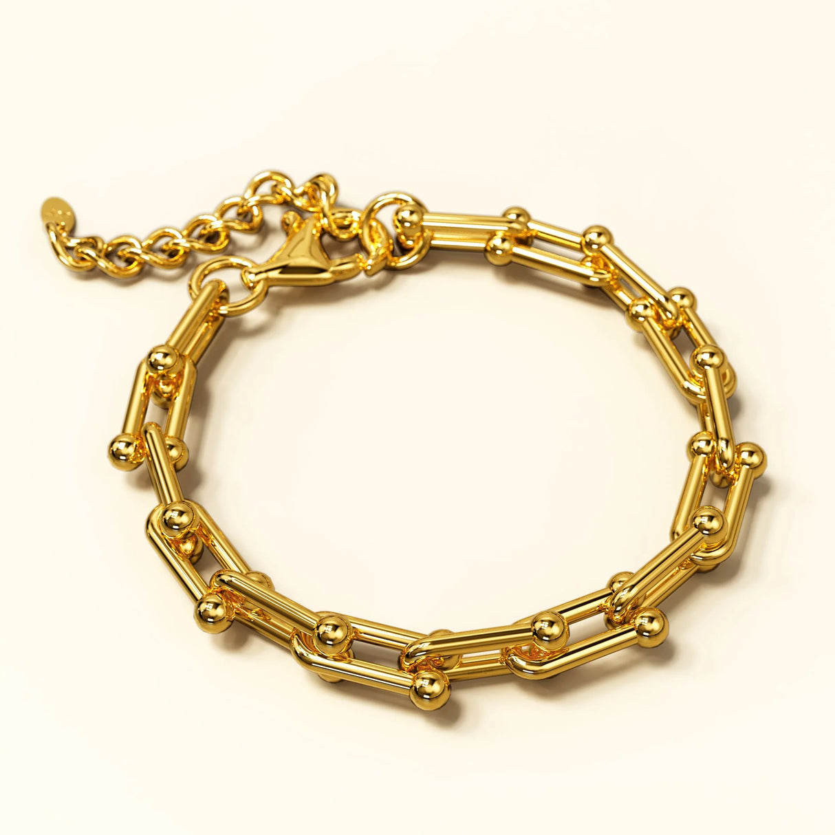 Bullion Gold U-Link Chain Bracelet
