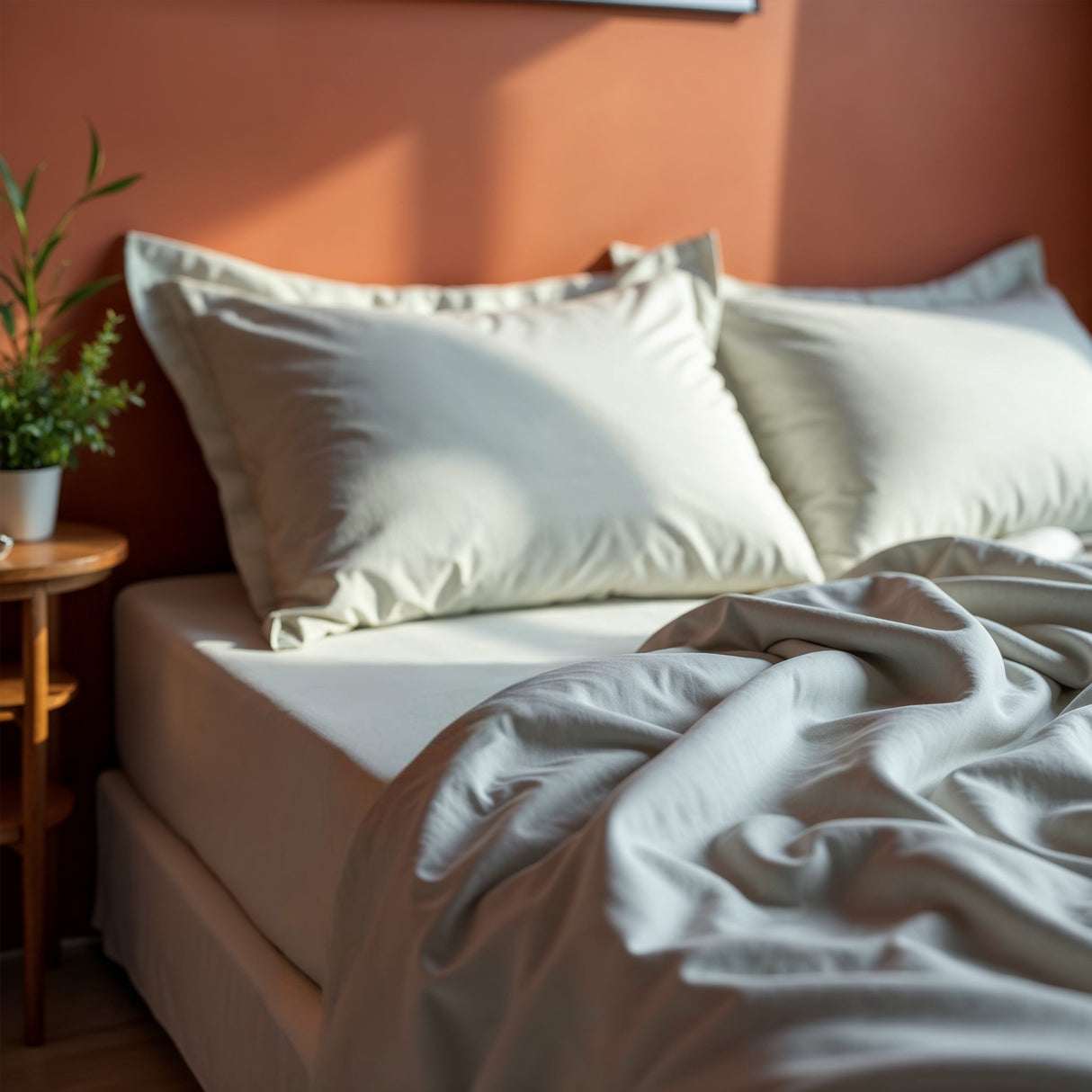 Royal Comfort Balmain 1000TC Bamboo cotton Sheet Sets- Cool Grey