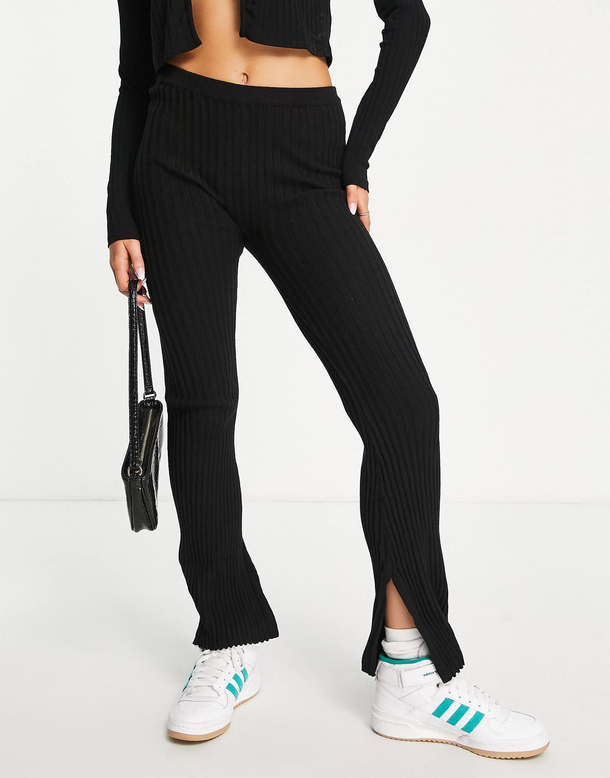Cotton:On Rib Jogger In Black