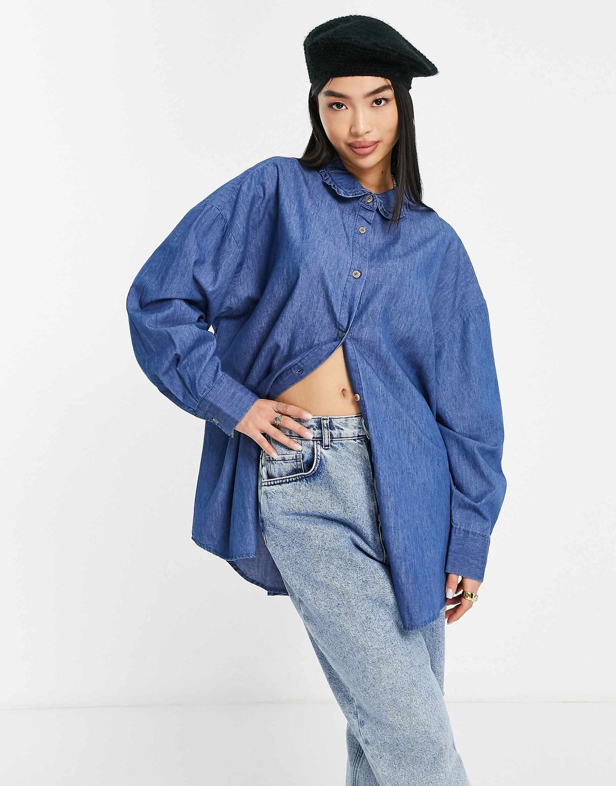Cotton:On Dad Shirt In Denim Blue