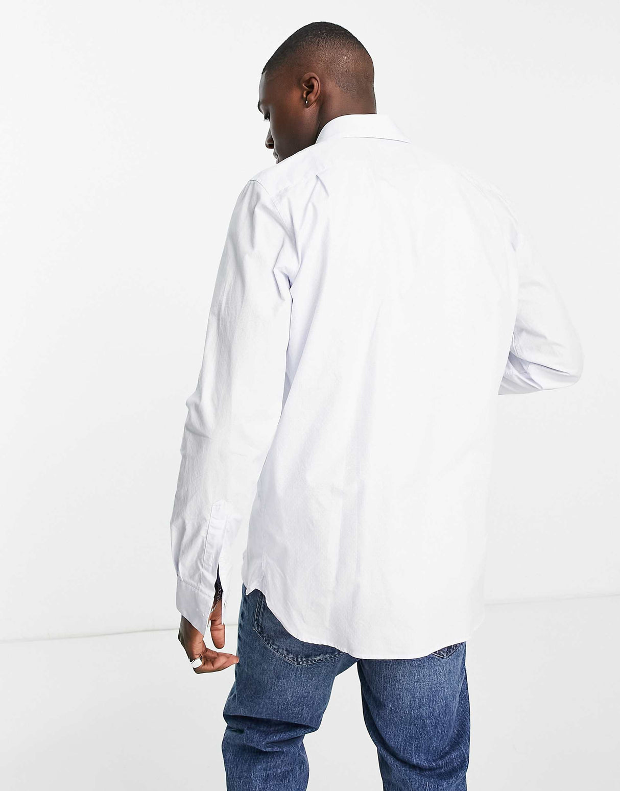 Lacoste Pocket Long Sleeve Shirt In White