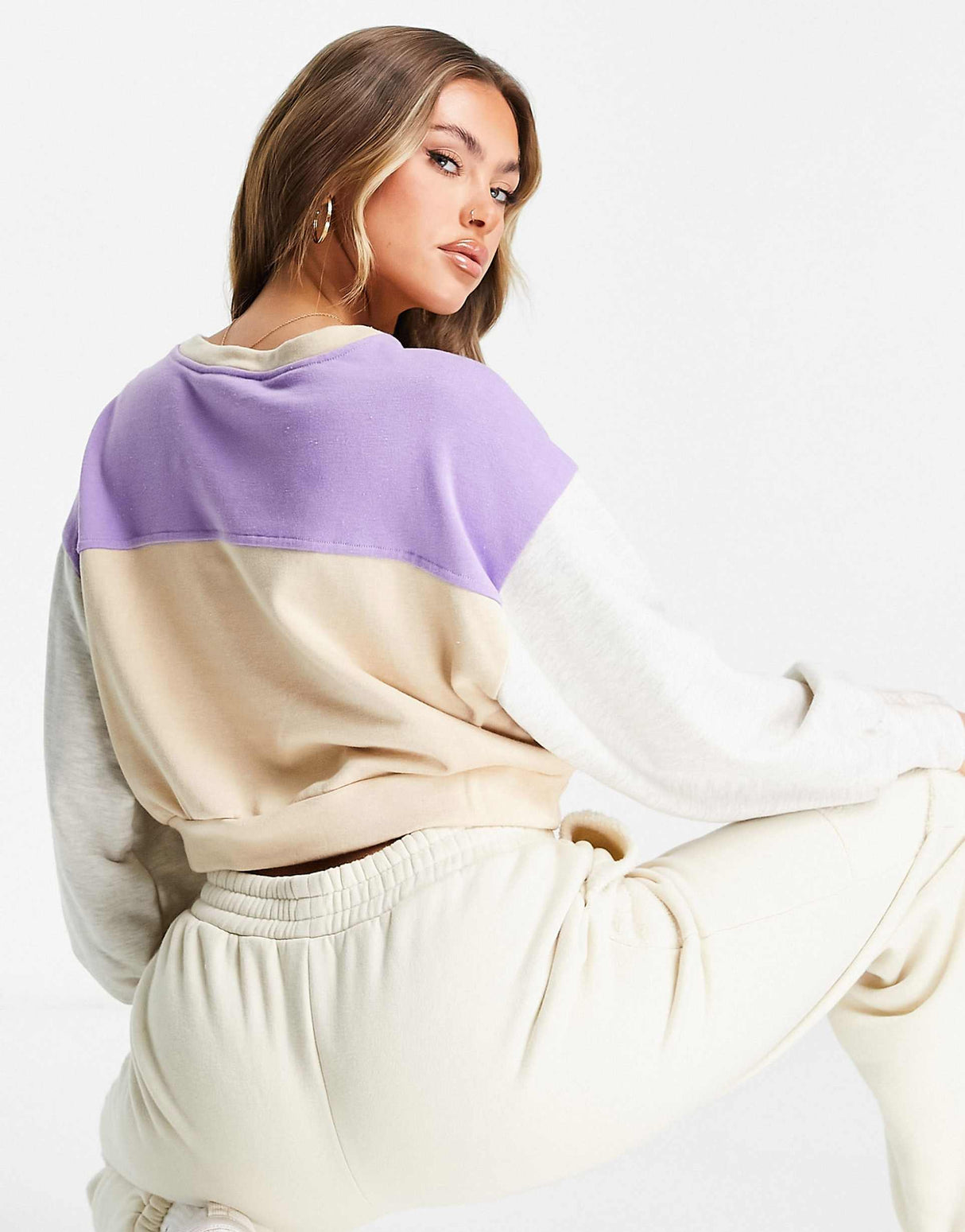 Steve Madden Sweatshirt In Beige Combination