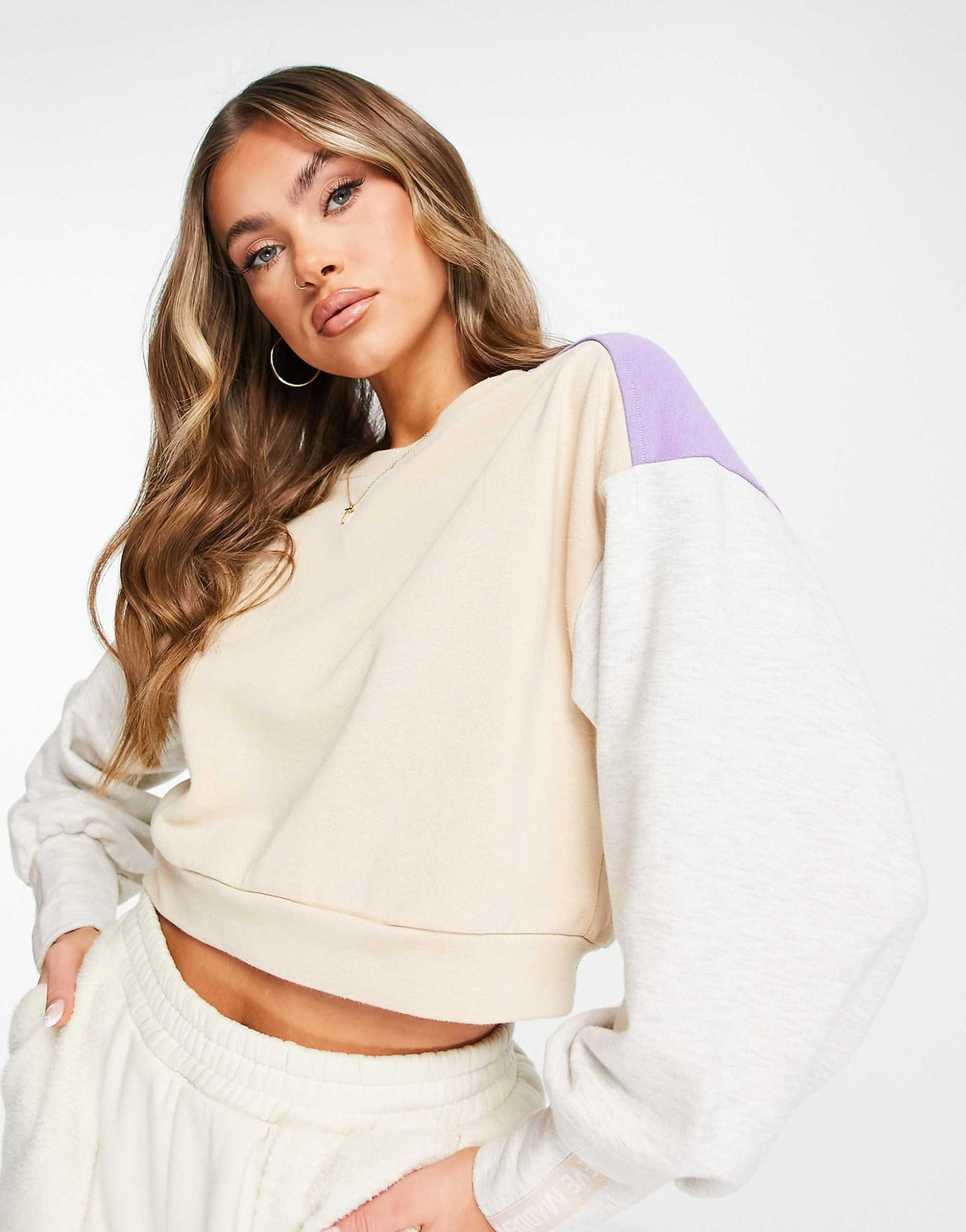 Steve Madden Sweatshirt In Beige Combination
