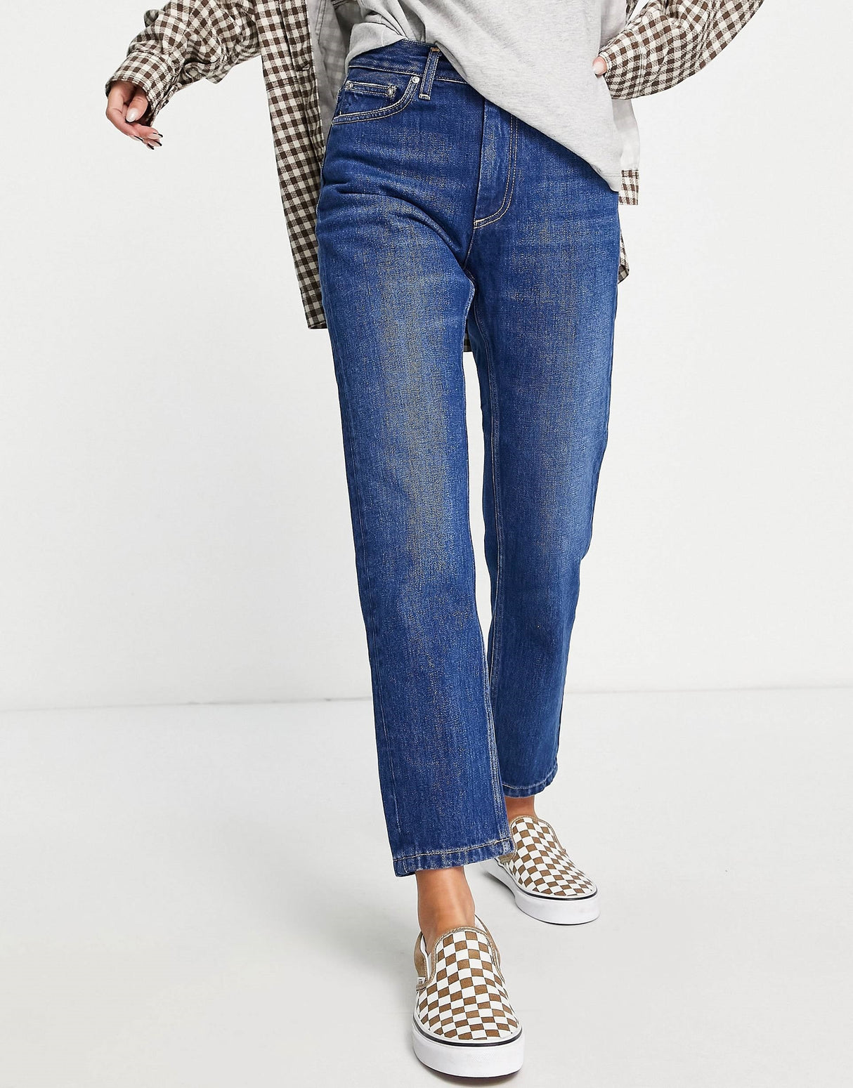 Carhartt Wip Slim Fit Jeans In Dark Stonewash Denim