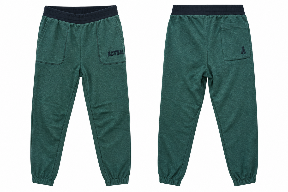 Asos Actual Co-Ord Oversized Joggers In Teal Reverse Loopback With Wash And Embroidery