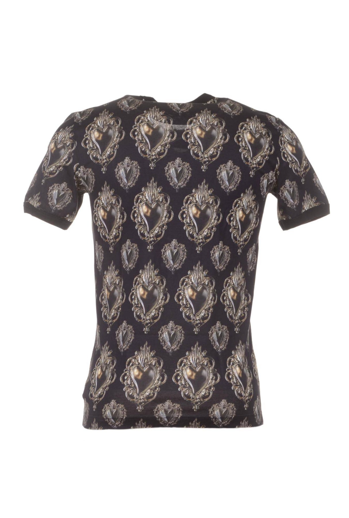Dolce & Gabbana Men Hearts Short Sleeve T-shirt