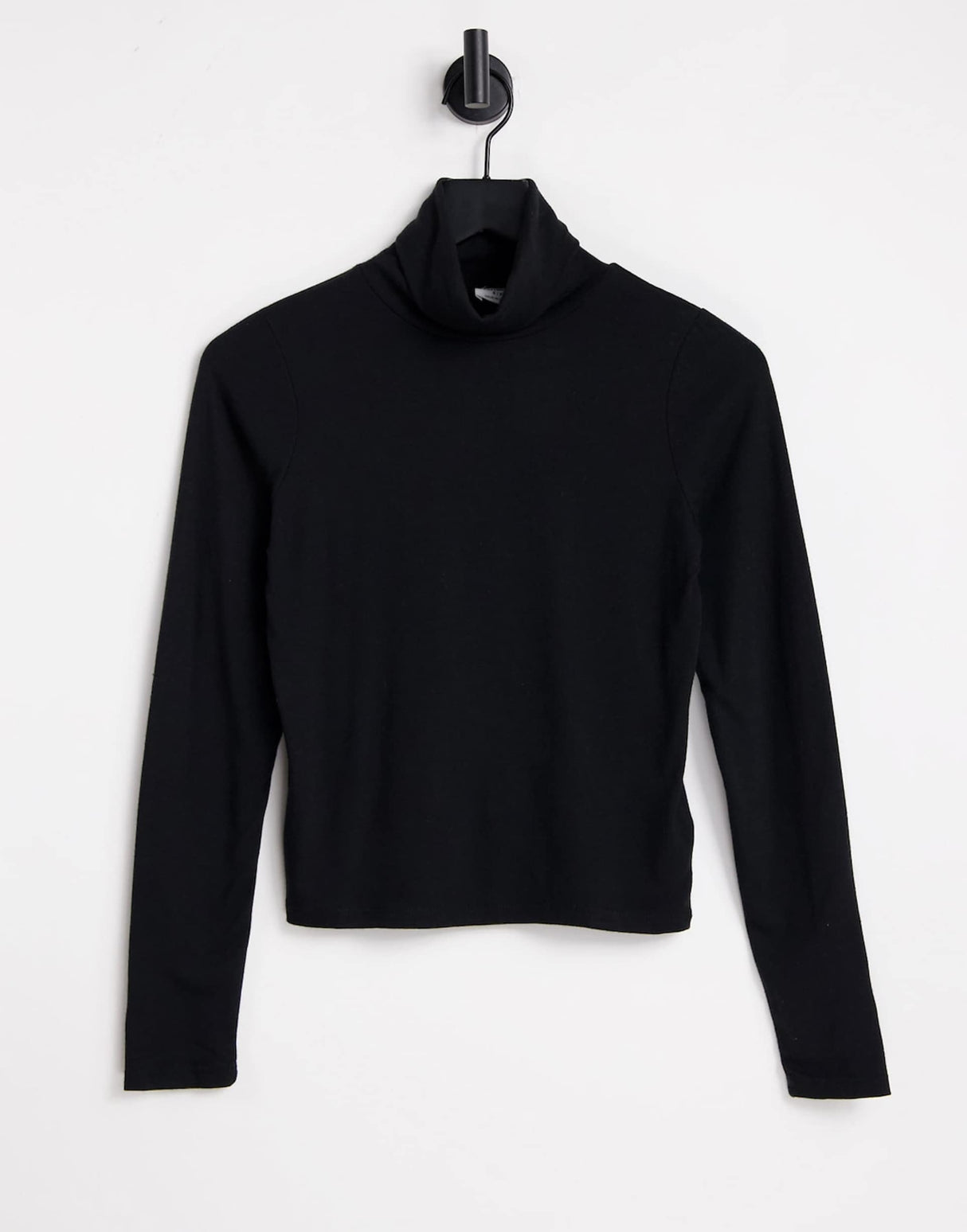 Cotton:On Long Sleeve Roll Neck Top In Black