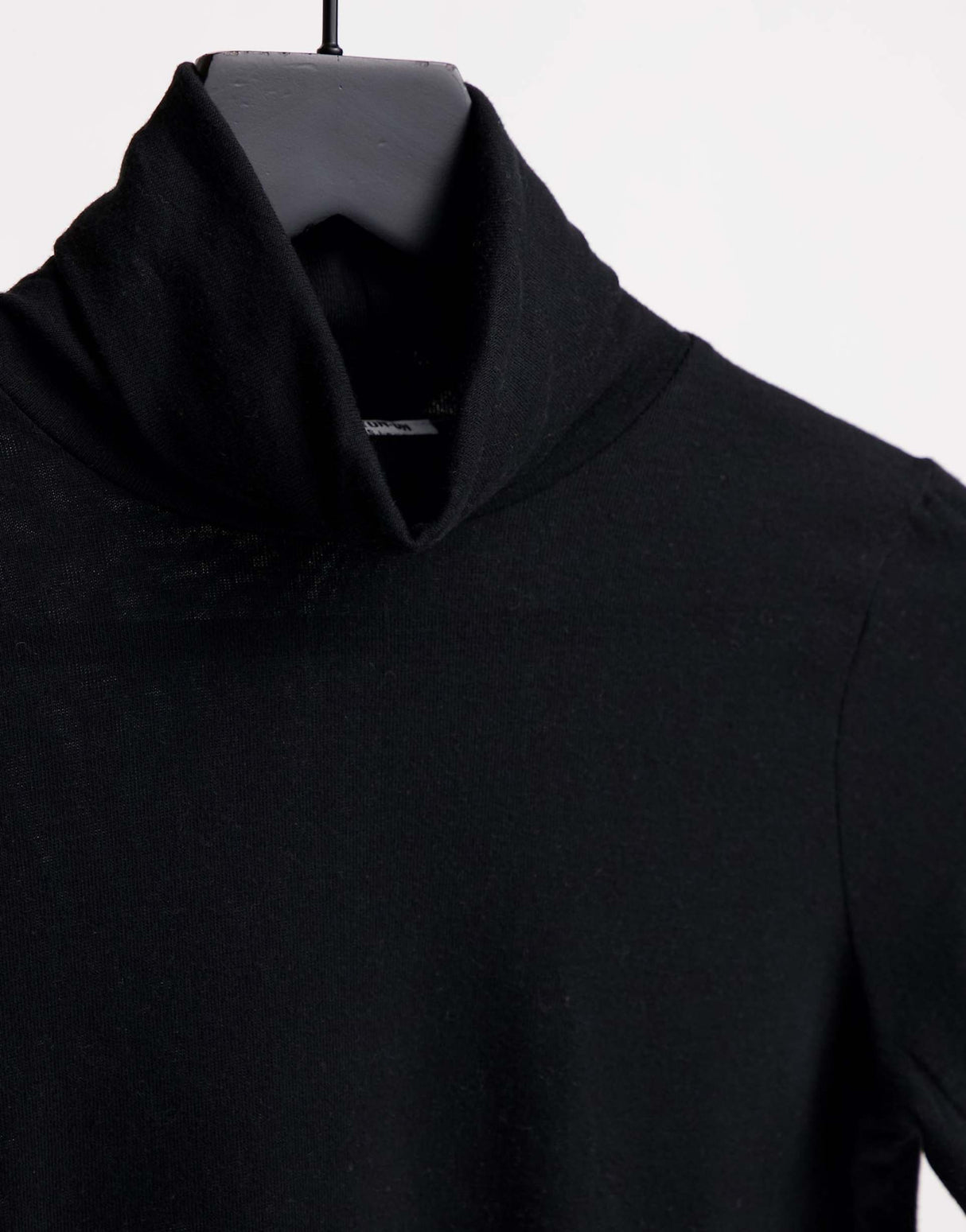 Cotton:On Long Sleeve Roll Neck Top In Black