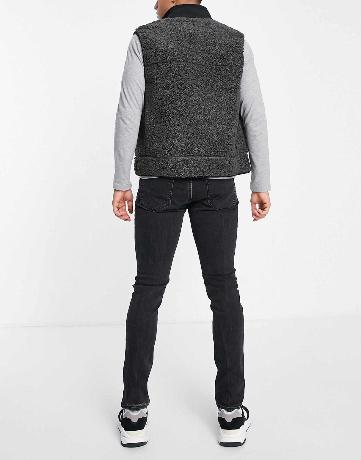 Abercrombie & Fitch Super Skinny Fit Distressed Jeans In Washed Black