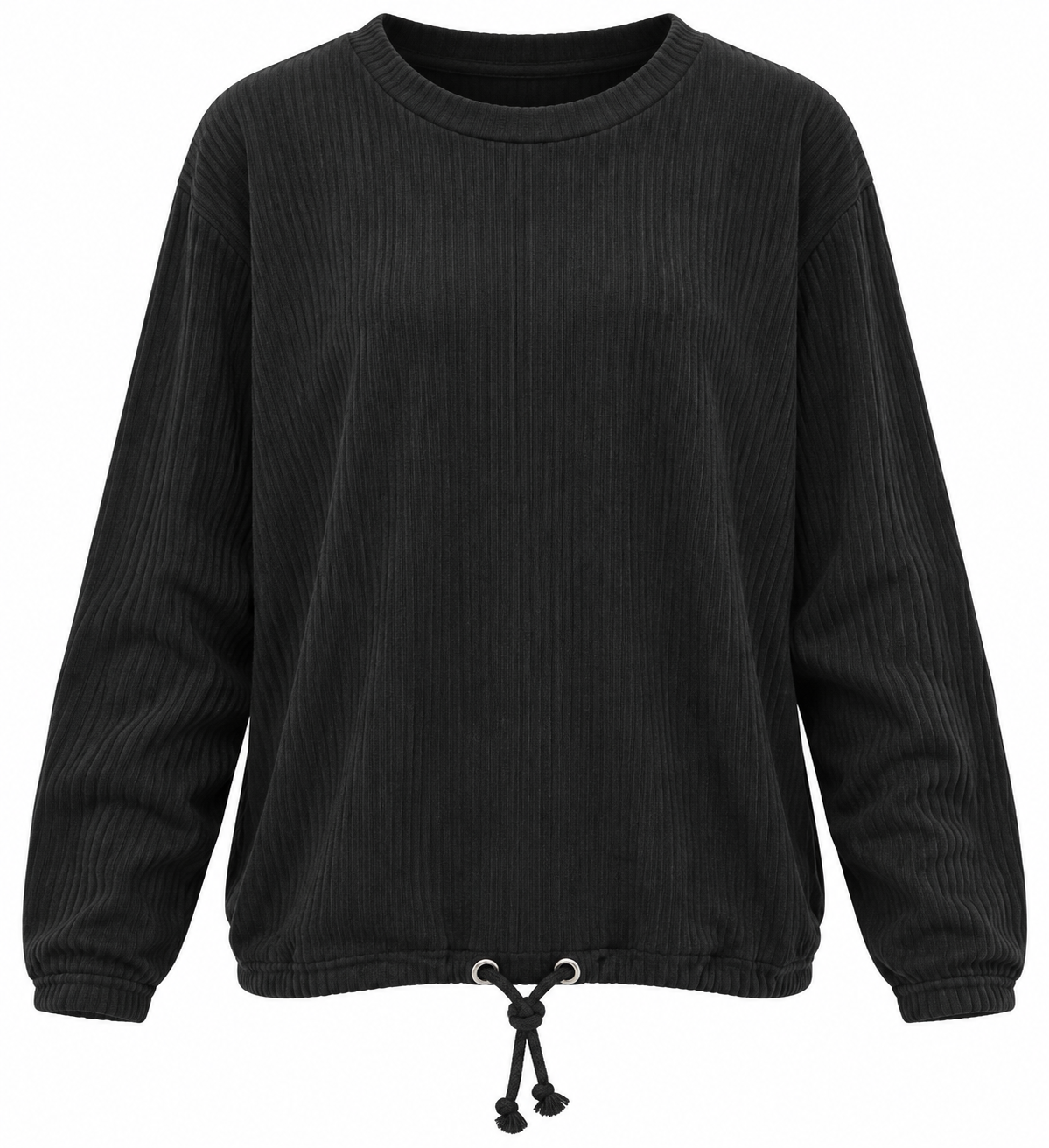 Asos Design Maternity Mix & Match Lounge Super Soft Rib Sweat With Channelling In Black