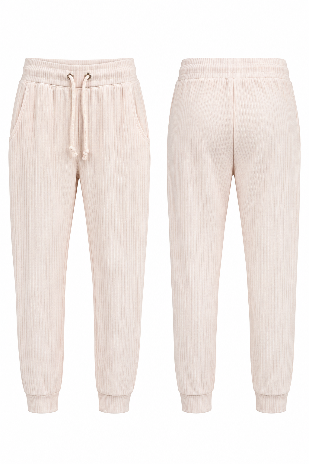Asos Design Petite Mix & Match Lounge Super Soft Rib Jogger In Ecru