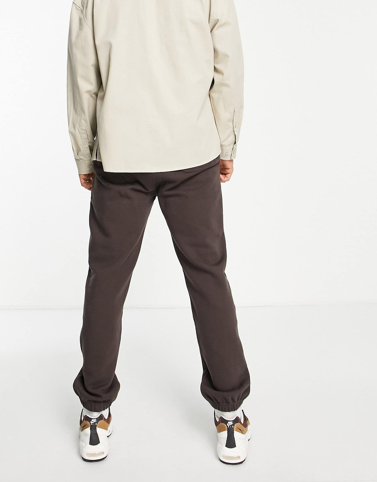 Huf Crown Stack Joggers In Brown