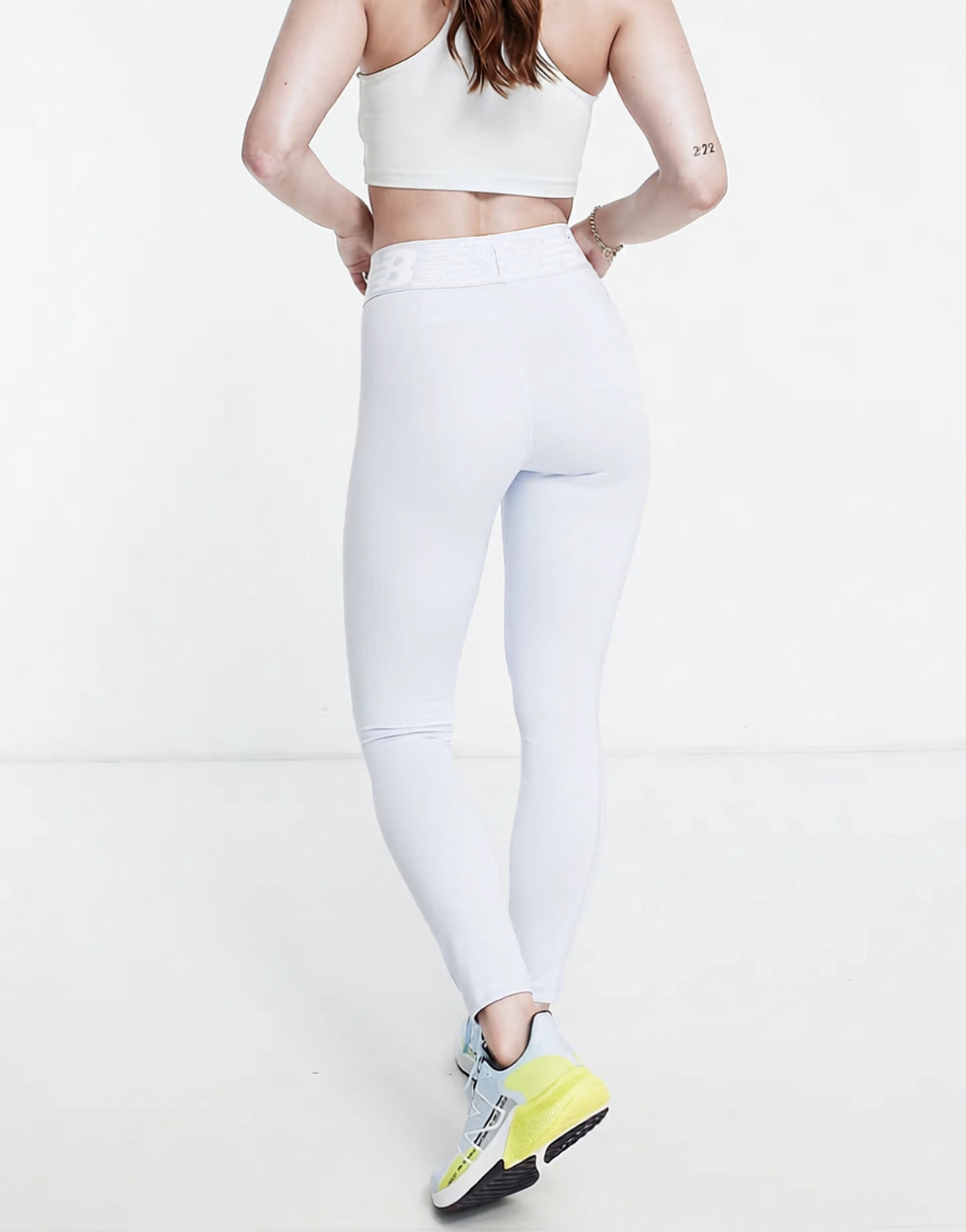 New Balance Relentless Leggings In Blue -