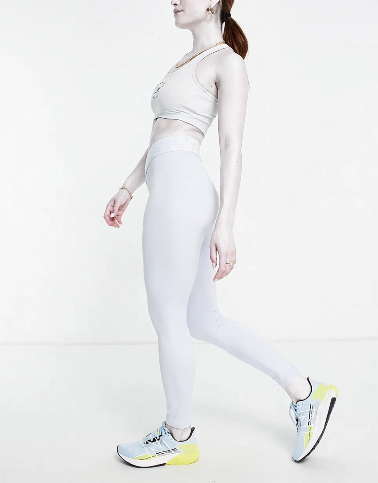 New Balance Relentless Leggings In Blue -