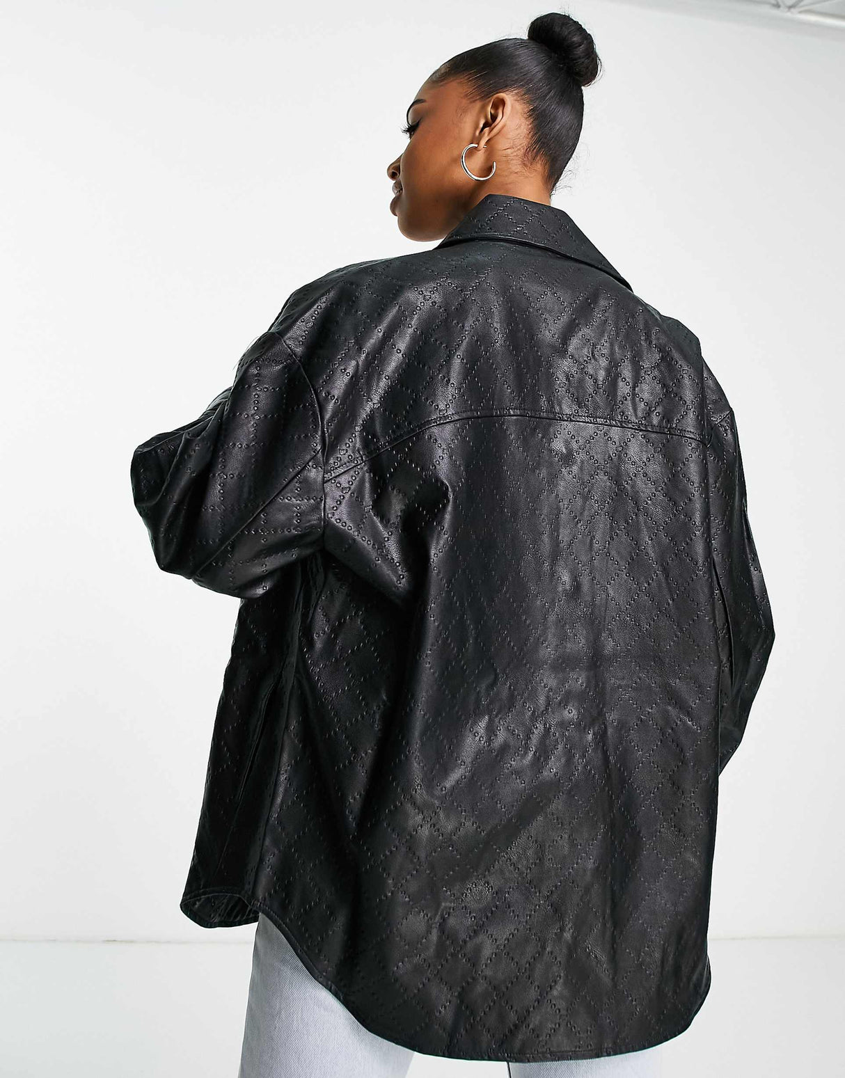 Urban Revivo Faux Leather Jacket In Black