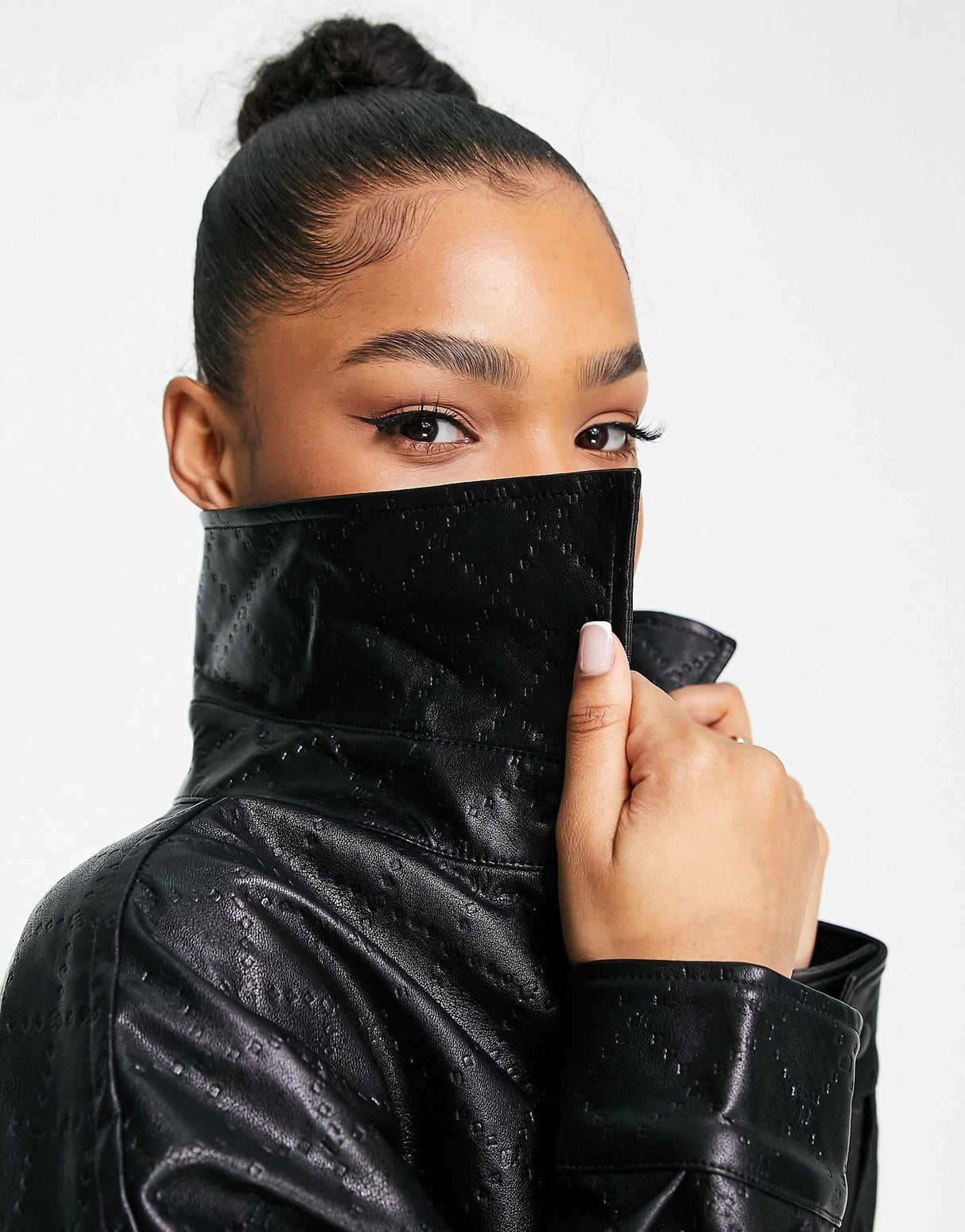 Urban Revivo Faux Leather Jacket In Black