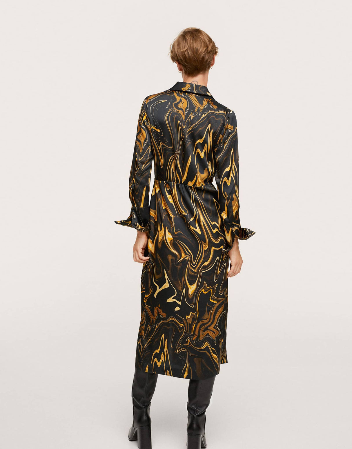 Liquorish Asos Exclusive Wrap Mini Dress In Allover Print