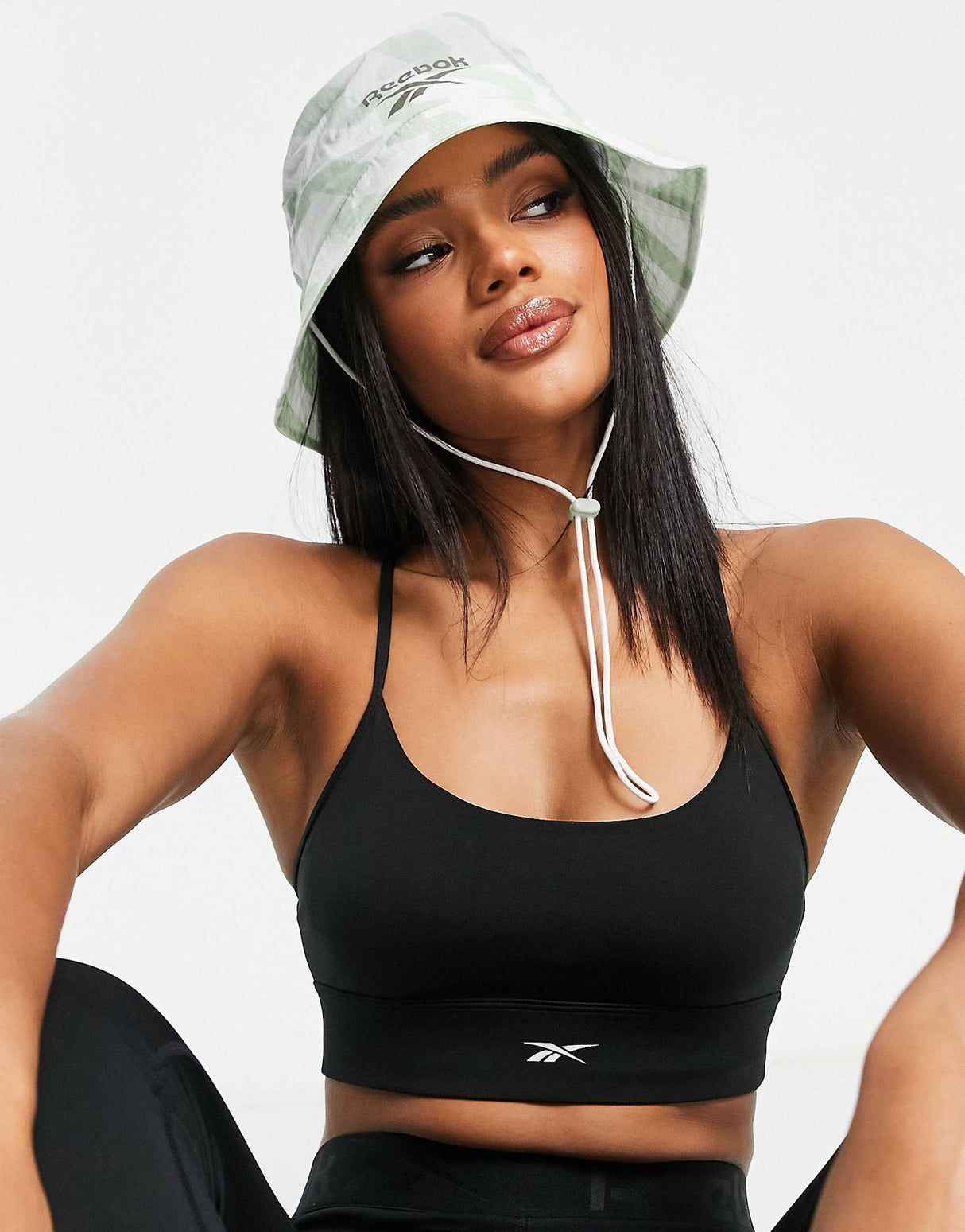 Reebok Summer Waves Bucket Hat In Green