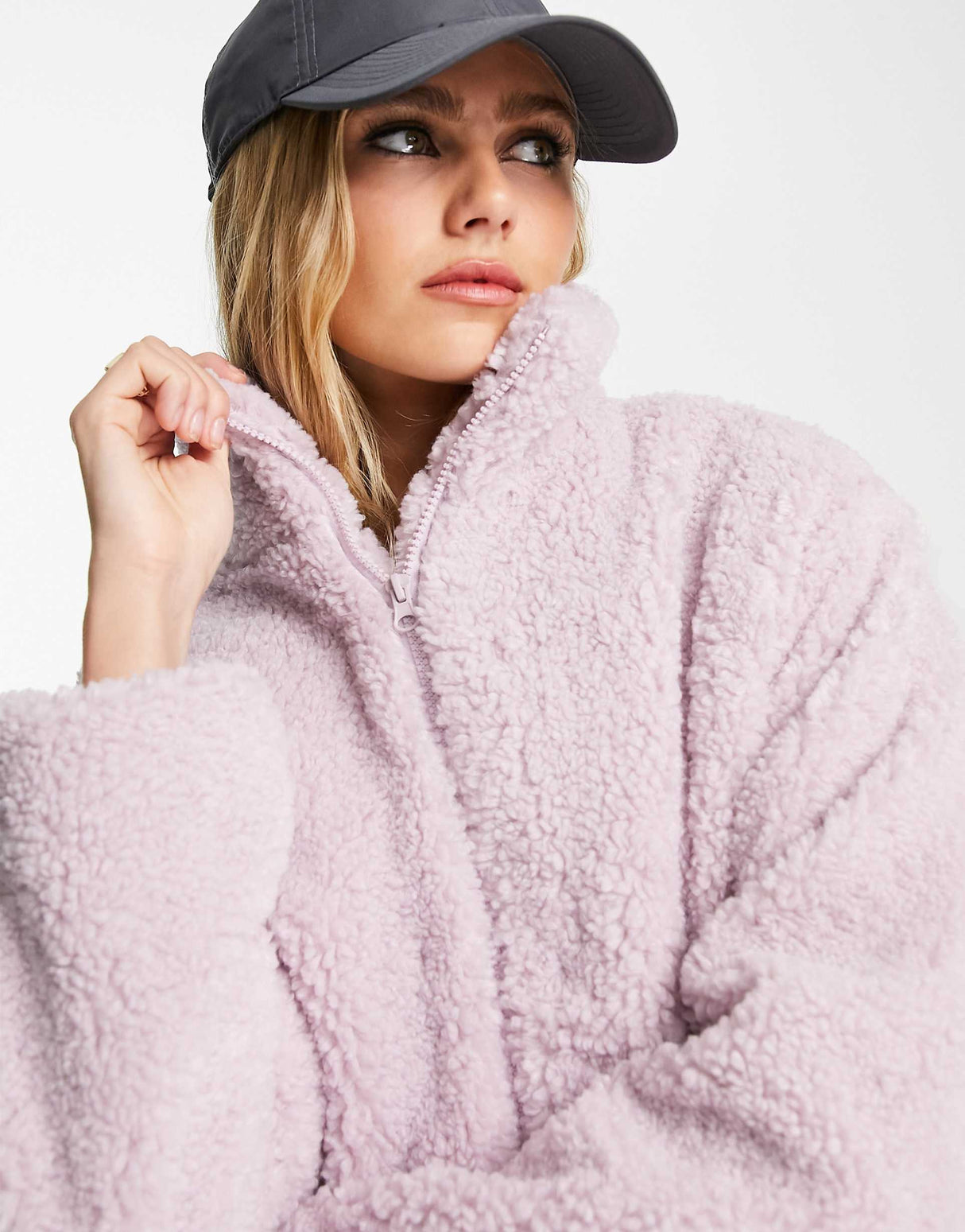 Na-Kd X Lisa Marie Schiffner Teddy Jacket In Lilac