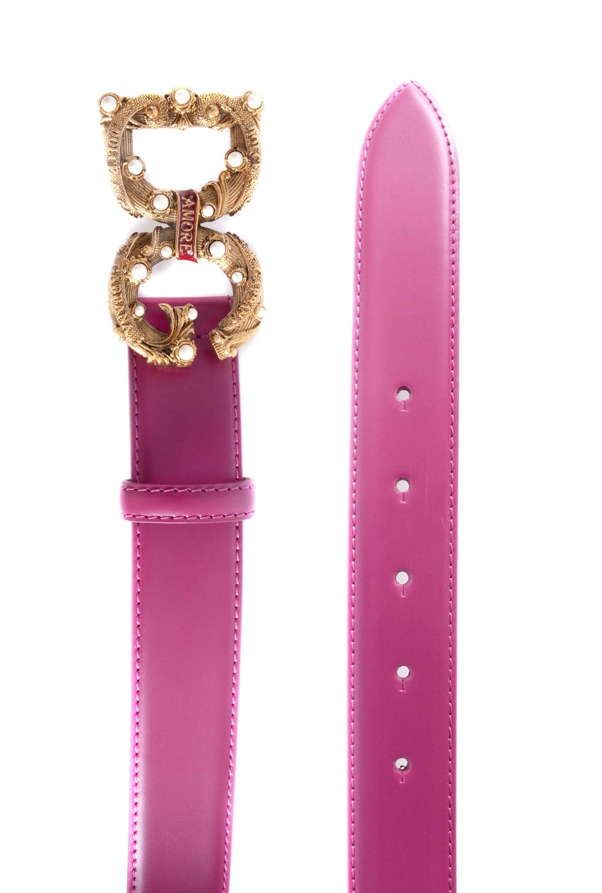 Dolce & Gabbana Women "DG Amore" Logo 3 cm Belt