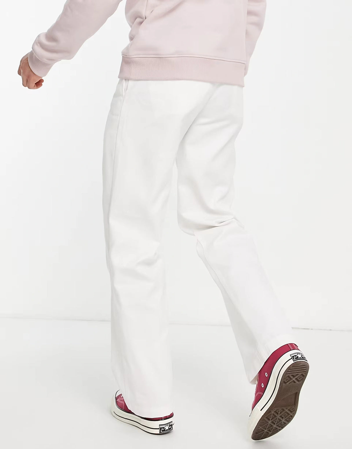 Dickies 874 Work Trousers In White Straight Fit