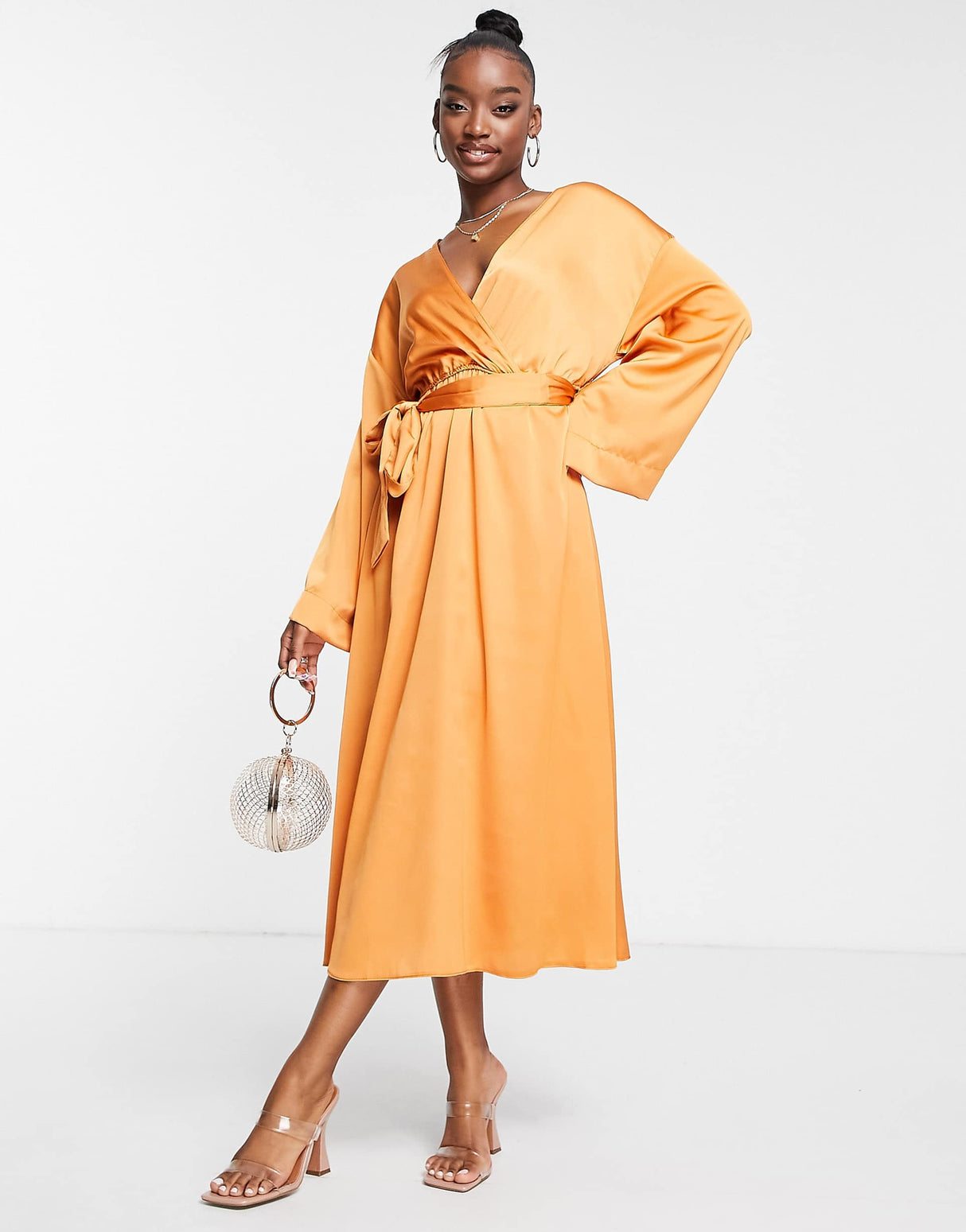 Trendyol Midi Dress In Cinnamon