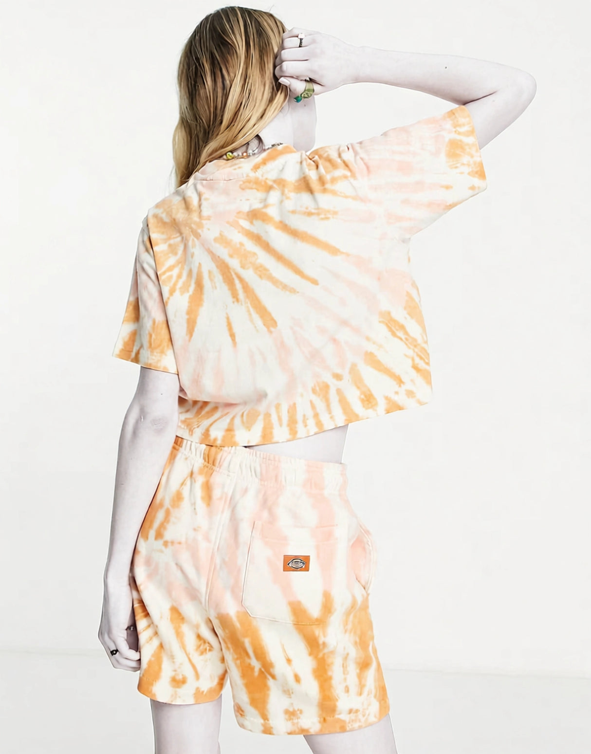Dickies Seatac T-Shirt In Tie Dye Orange