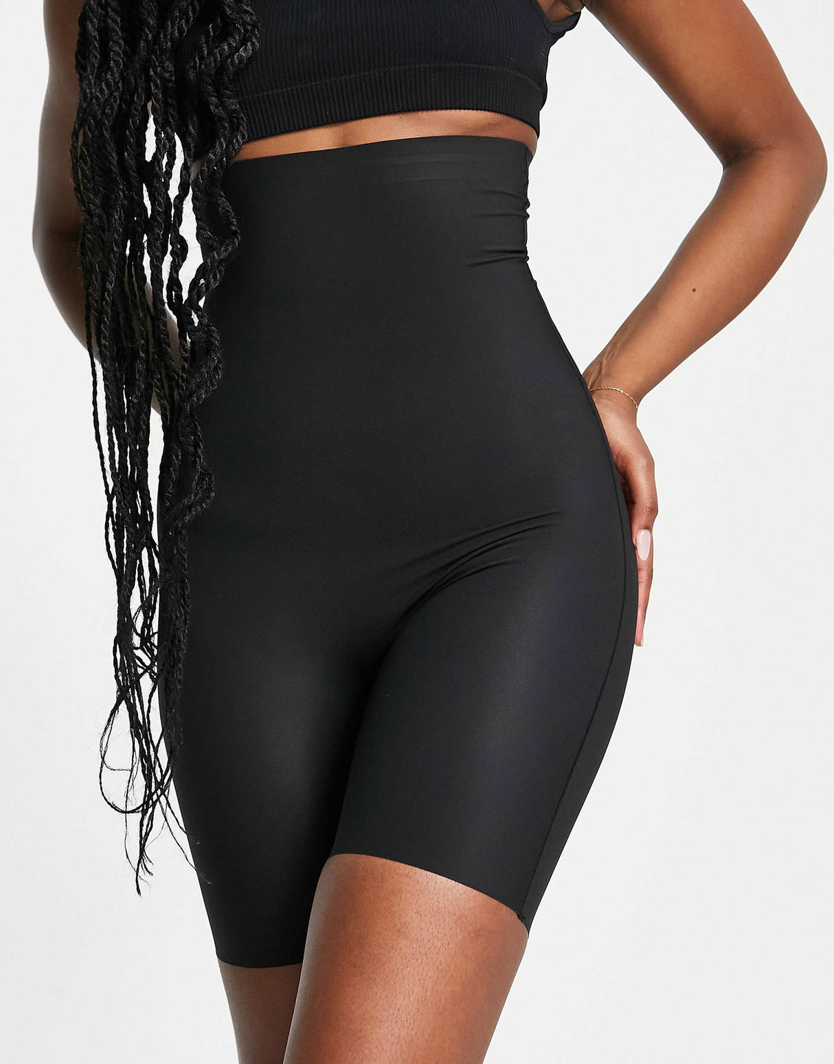 Magic Bodyfashion Maxi Sexy Hi-Bermuda Firm Shaping Short In Black