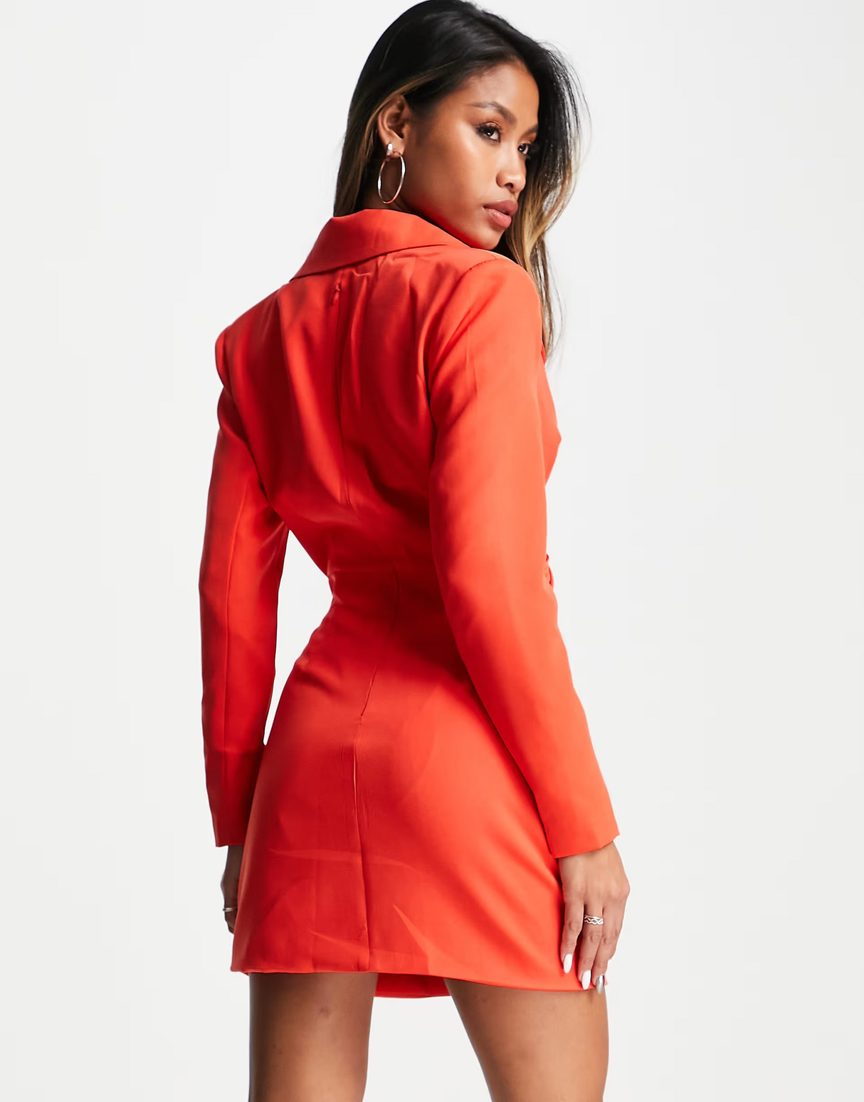 Public Desire Wrap Blazer Mini Dress In Red